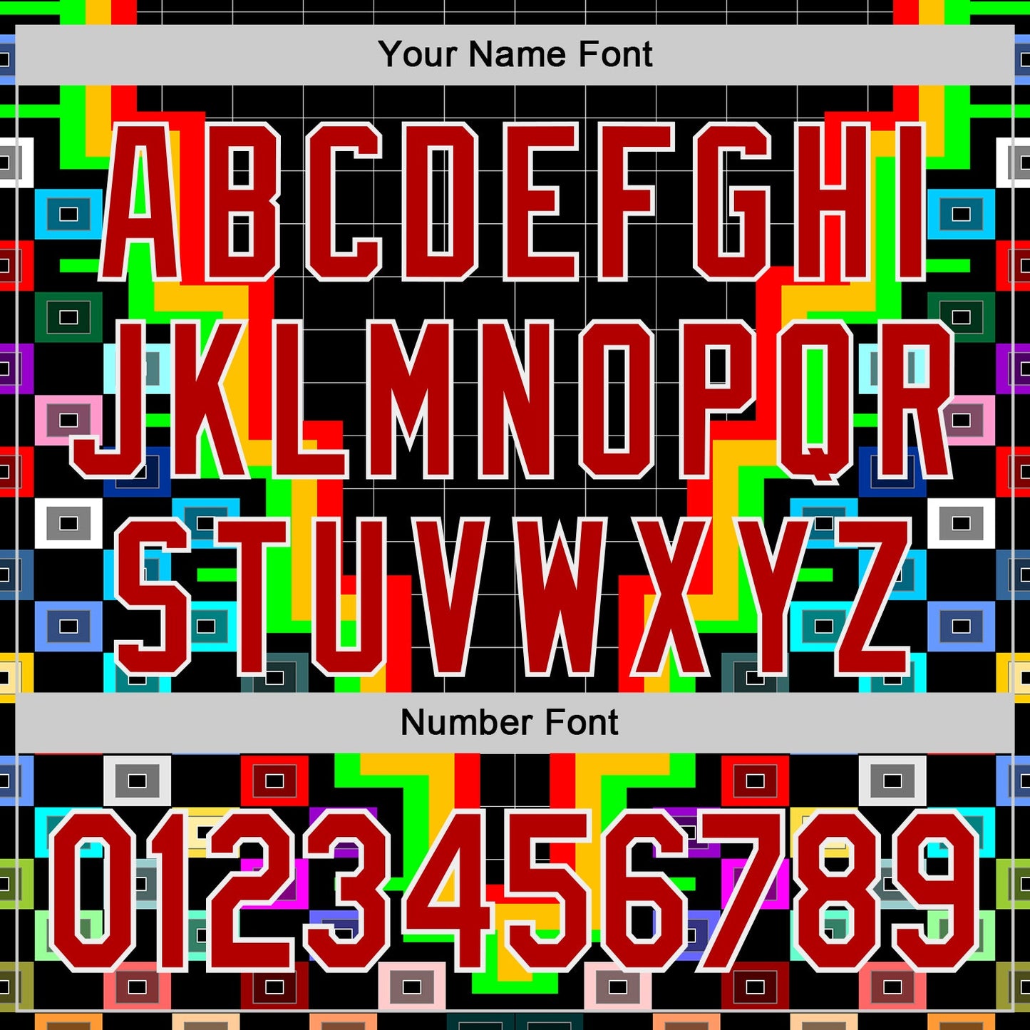 Custom Black Red-White Vaporwave Pixel Geometric Authentic Baseball Jersey view 5