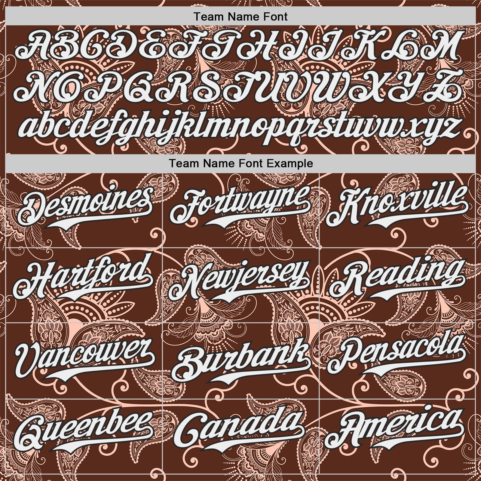 Custom Brown White-Black Burning Man Paisley Bandana Rave Authentic Baseball Jersey view 4