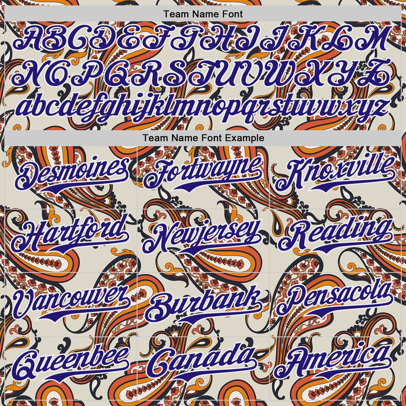 Custom White-Dark Purple Burning Man Paisley Bandana Rave Authentic Baseball Jersey view 4