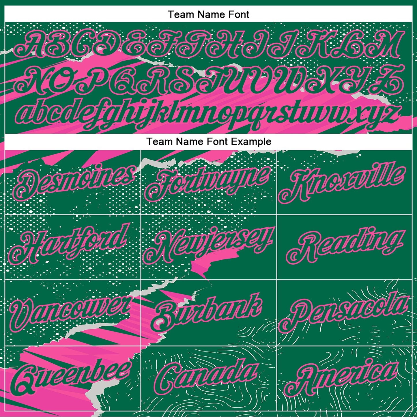 Custom Stitched Kelly Green Pink 3D Pattern Design Torn Paper Style Sports Pullover Sweatshirt Hoodie view 3
