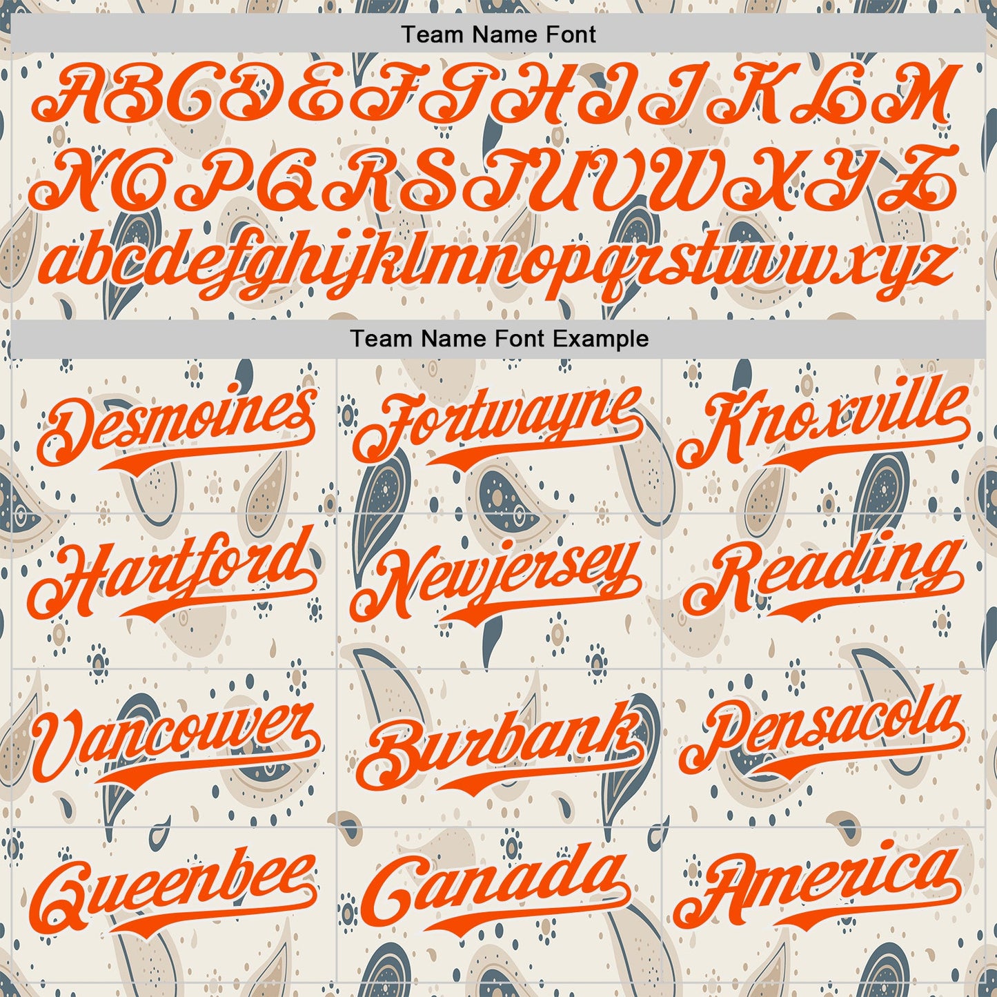 Custom White-Orange Burning Man Paisley Bandana Rave Authentic Baseball Jersey view 4