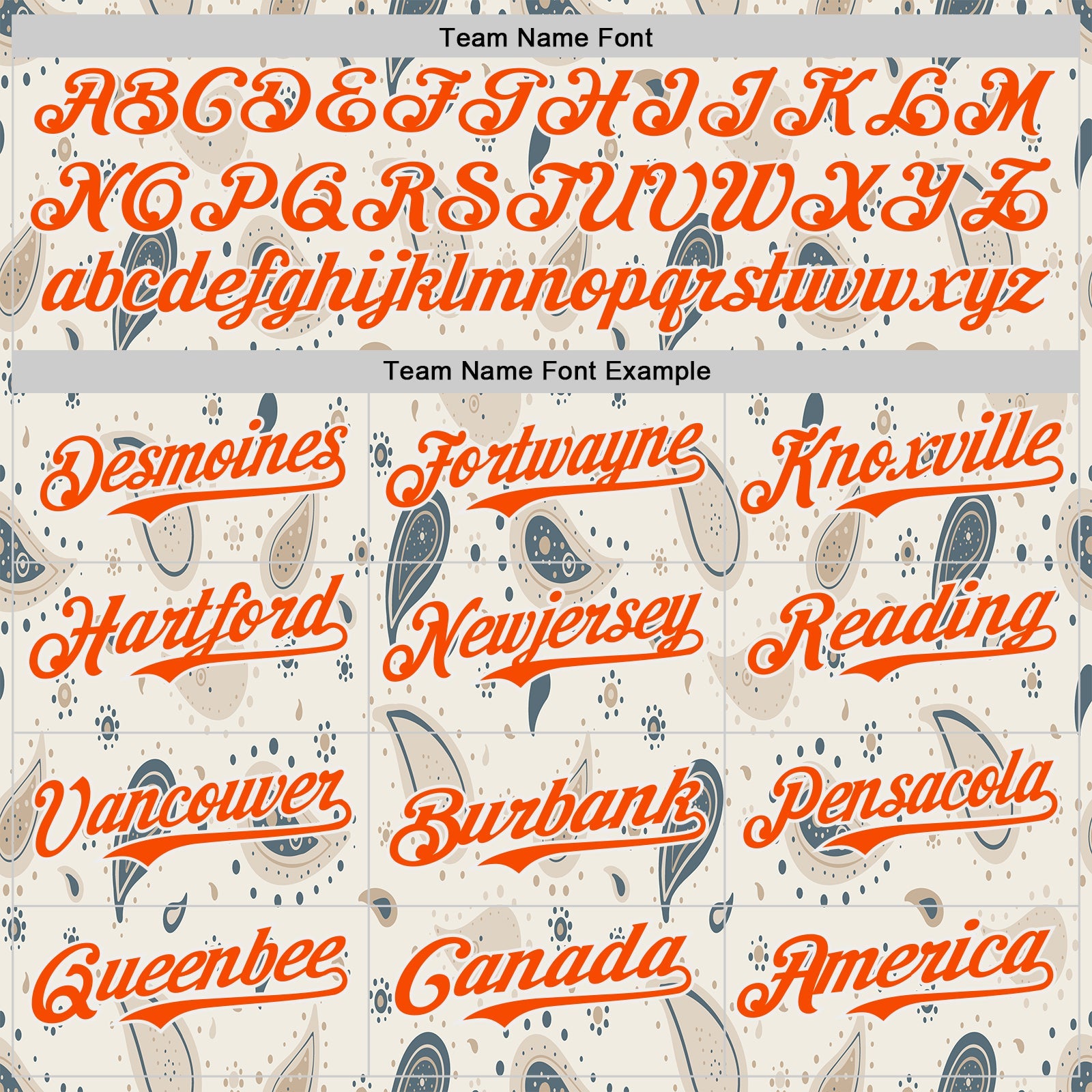 Custom White-Orange Burning Man Paisley Bandana Rave Authentic Baseball Jersey view 4