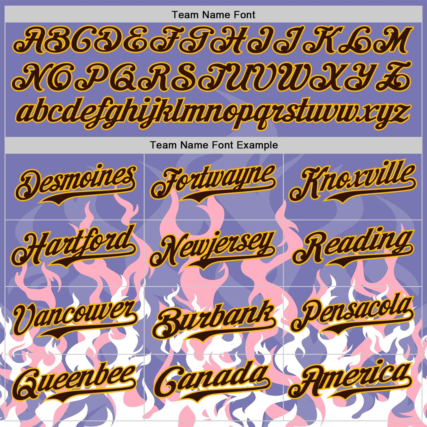Custom Purple Brown Pink-Gold Burning Man Fire Desert Authentic Baseball Jersey view 4