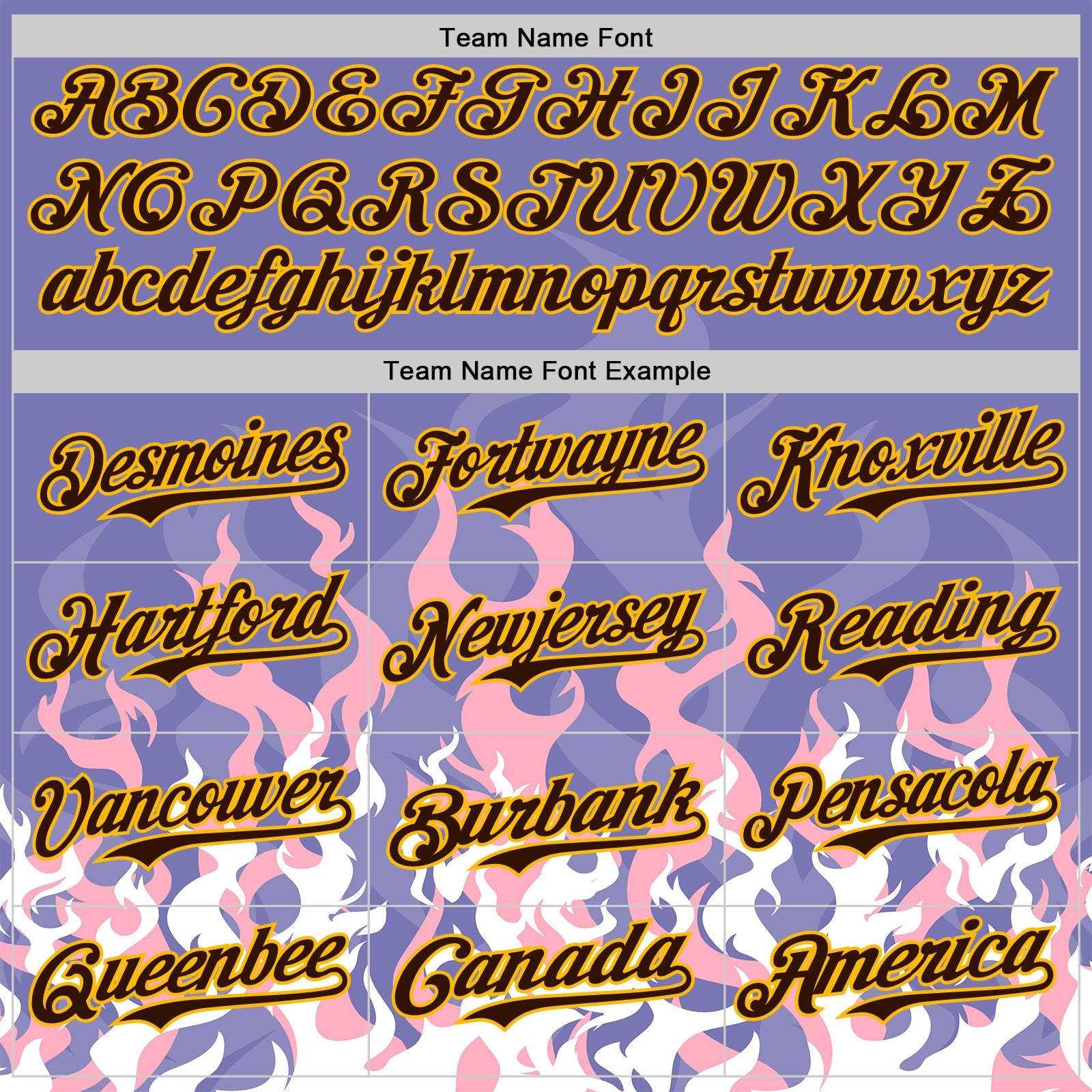 Custom Purple Brown Pink-Gold Burning Man Fire Desert Authentic Baseball Jersey view 4