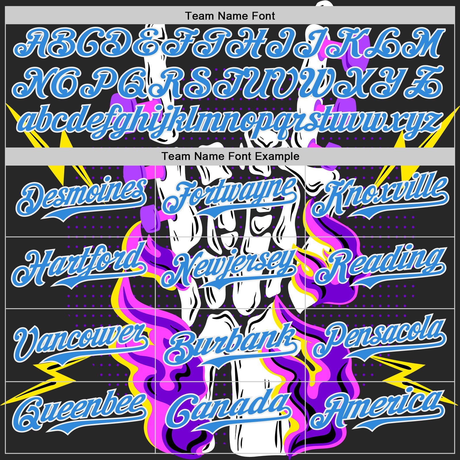 Custom Black Electric Blue-White Psychedelic Music Festival Rave Authentic Baseball Jersey view 4