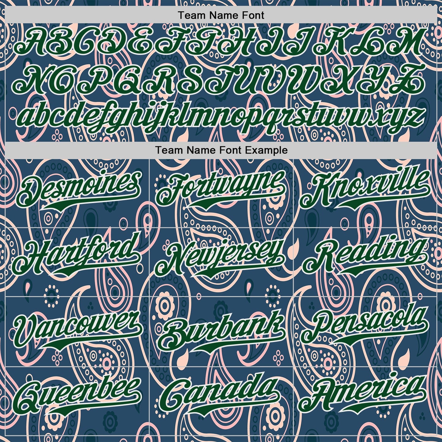 Custom Blue Green-White Burning Man Paisley Bandana Rave Authentic Baseball Jersey view 4
