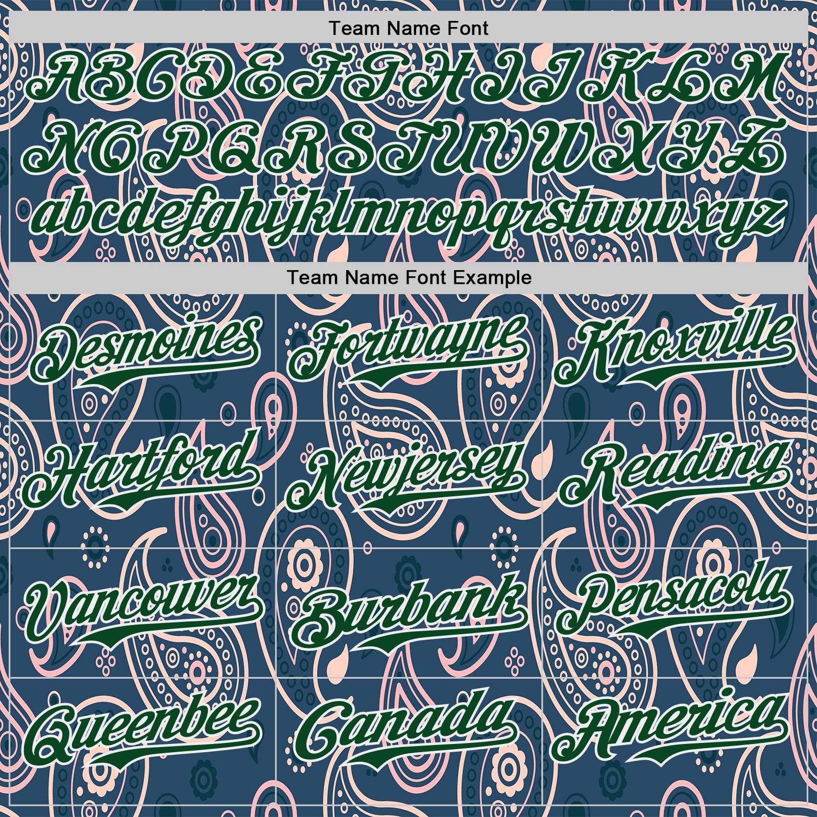 Custom Blue Green-White Burning Man Paisley Bandana Rave Authentic Baseball Jersey view 4
