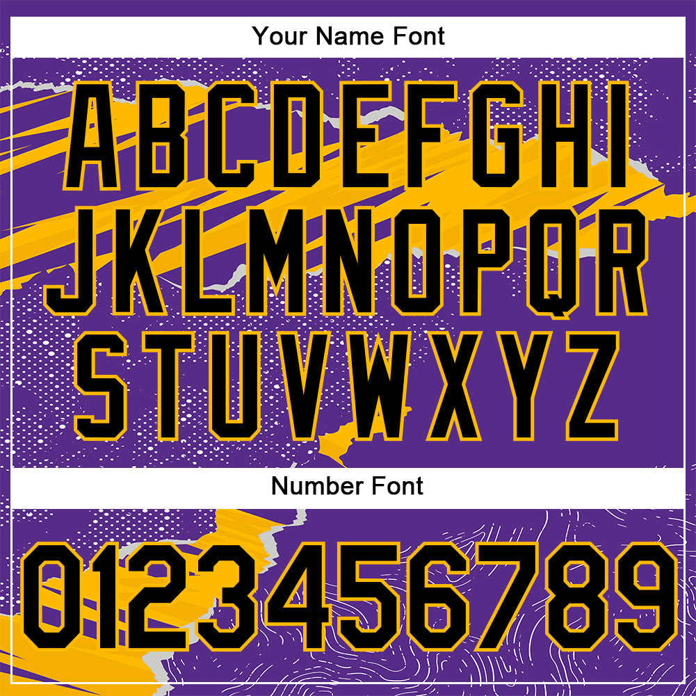 Custom Stitched Purple Black-Gold 3D Pattern Design Torn Paper Style Sports Pullover Sweatshirt Hoodie view 4