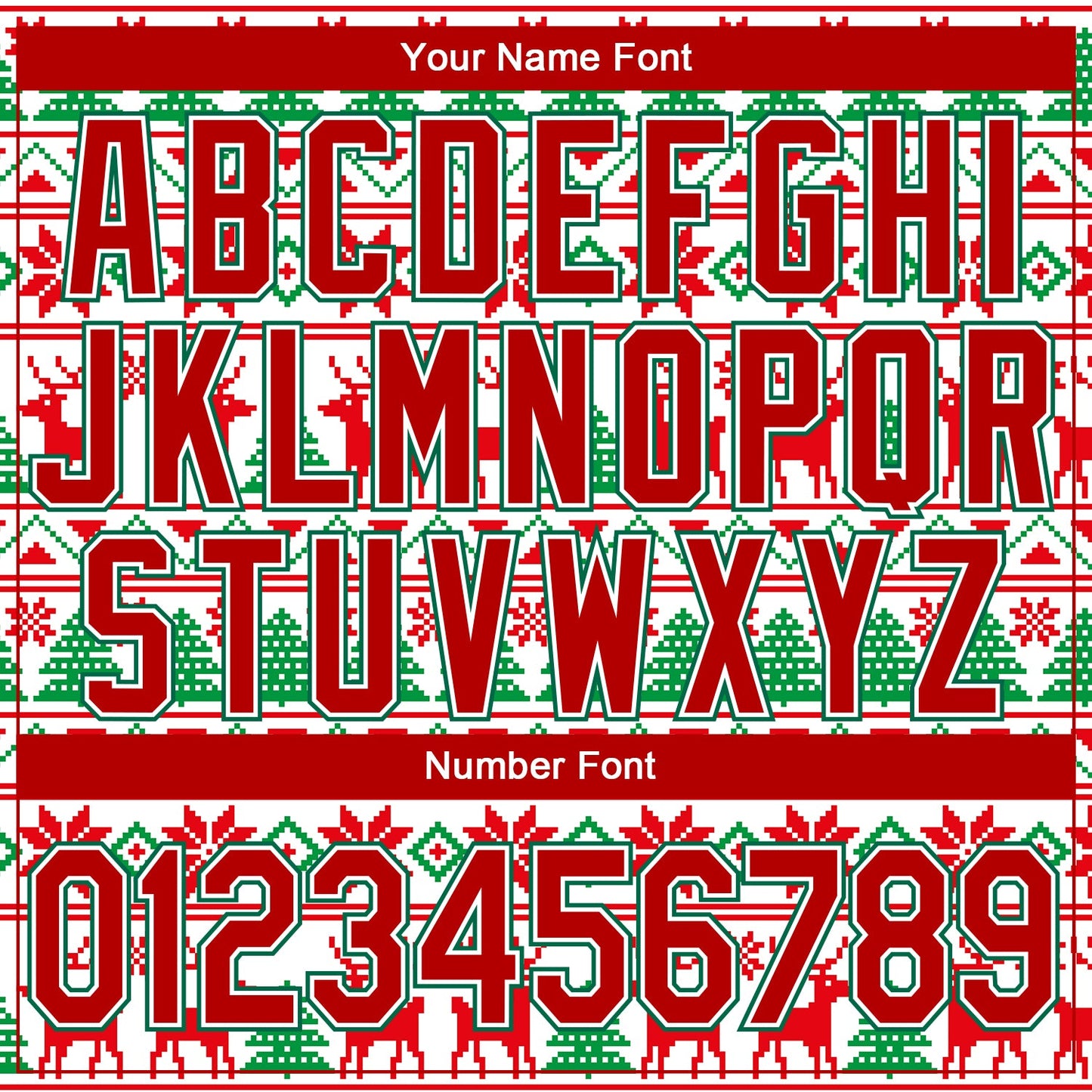 Custom Stitched White Red-Kelly Green Christmas 3D Sports Pullover Sweatshirt Hoodie view 5