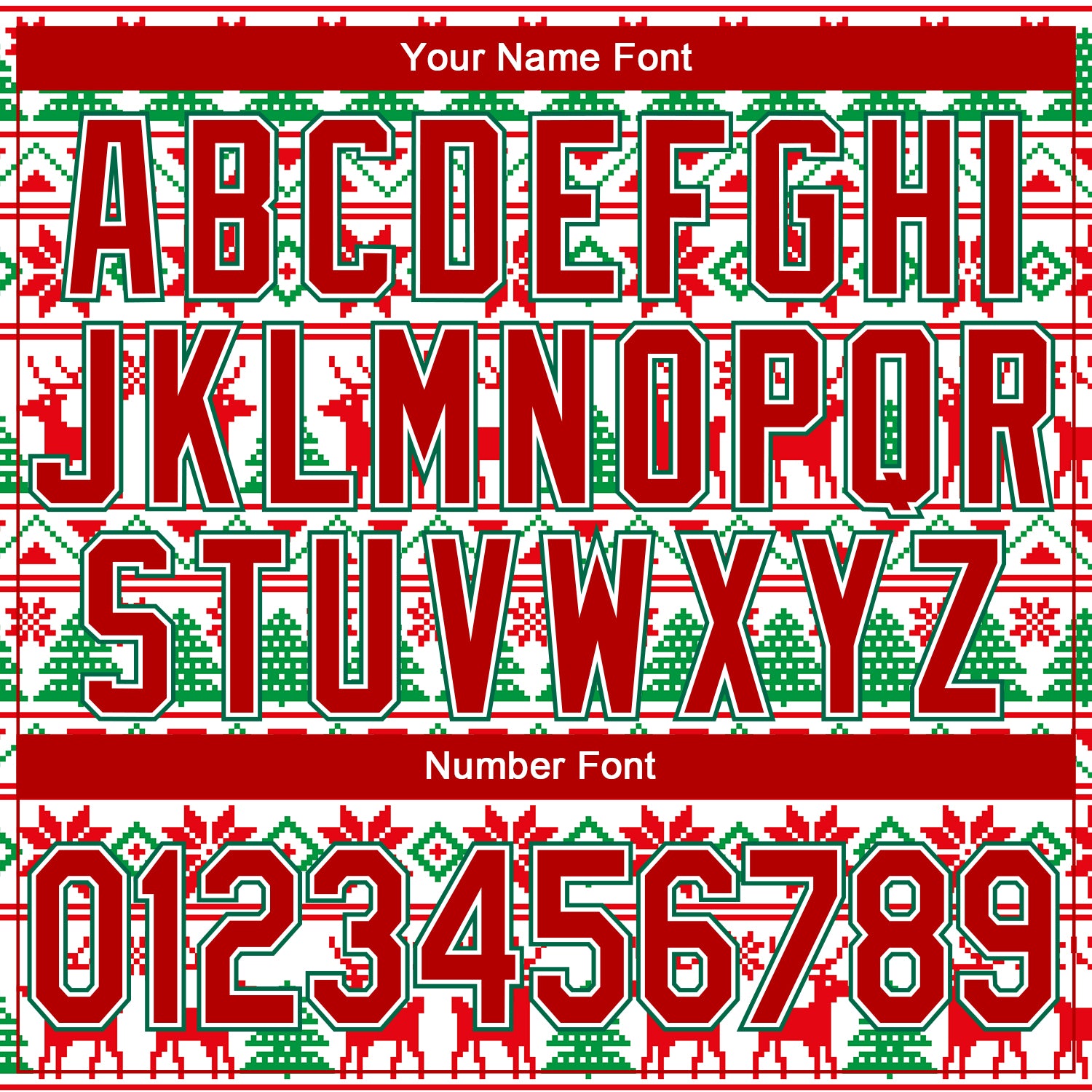 Custom Stitched White Red-Kelly Green Christmas 3D Sports Pullover Sweatshirt Hoodie view 5