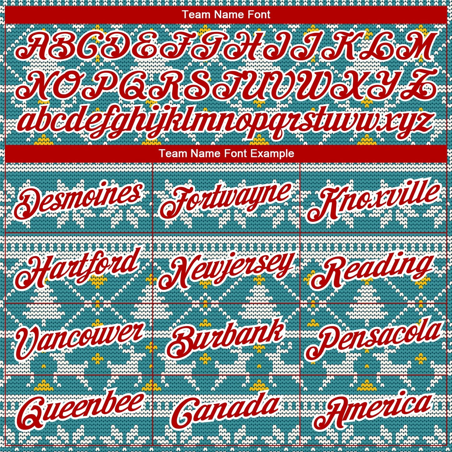 Custom Stitched Teal Red-White Christmas 3D Sports Pullover Sweatshirt Hoodie view 3