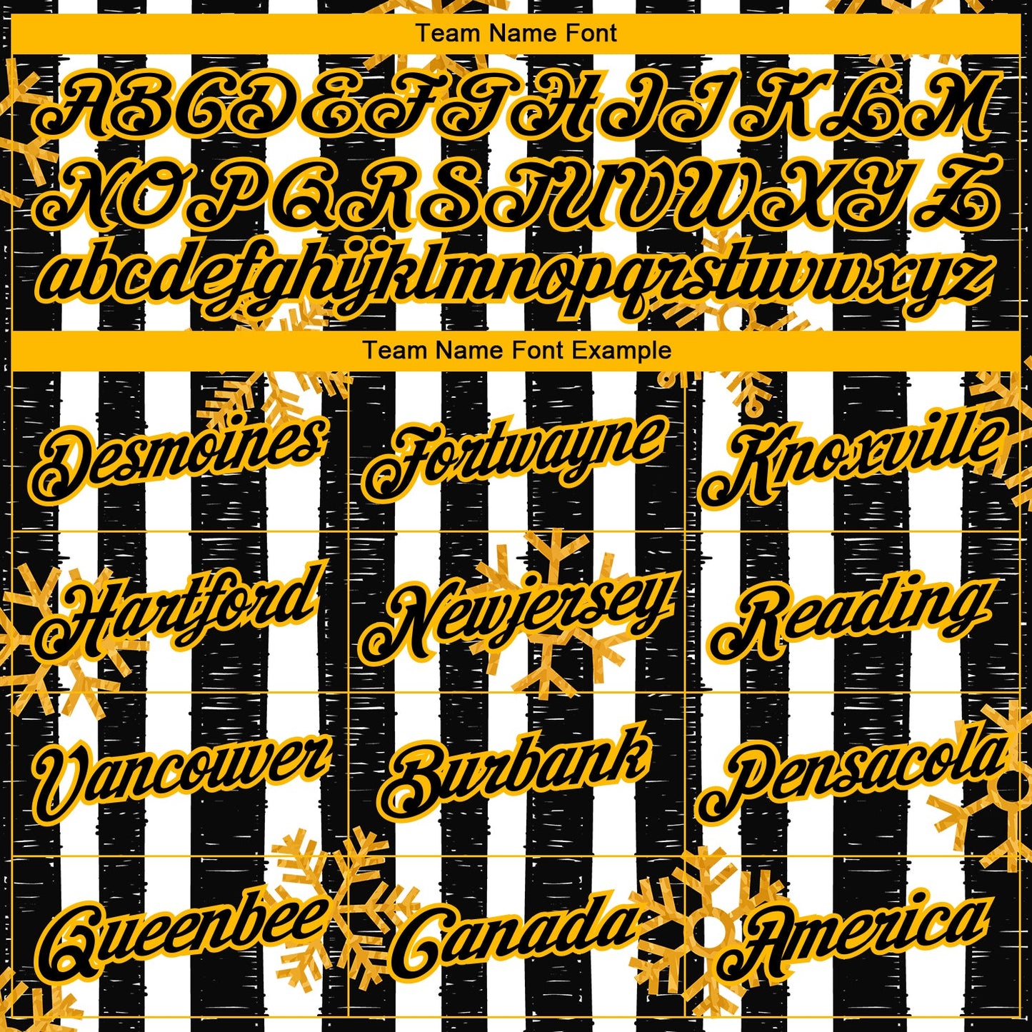 Custom Stitched Black Gold-White Christmas Gold Snowflakes 3D Sports Pullover Sweatshirt Hoodie view 3