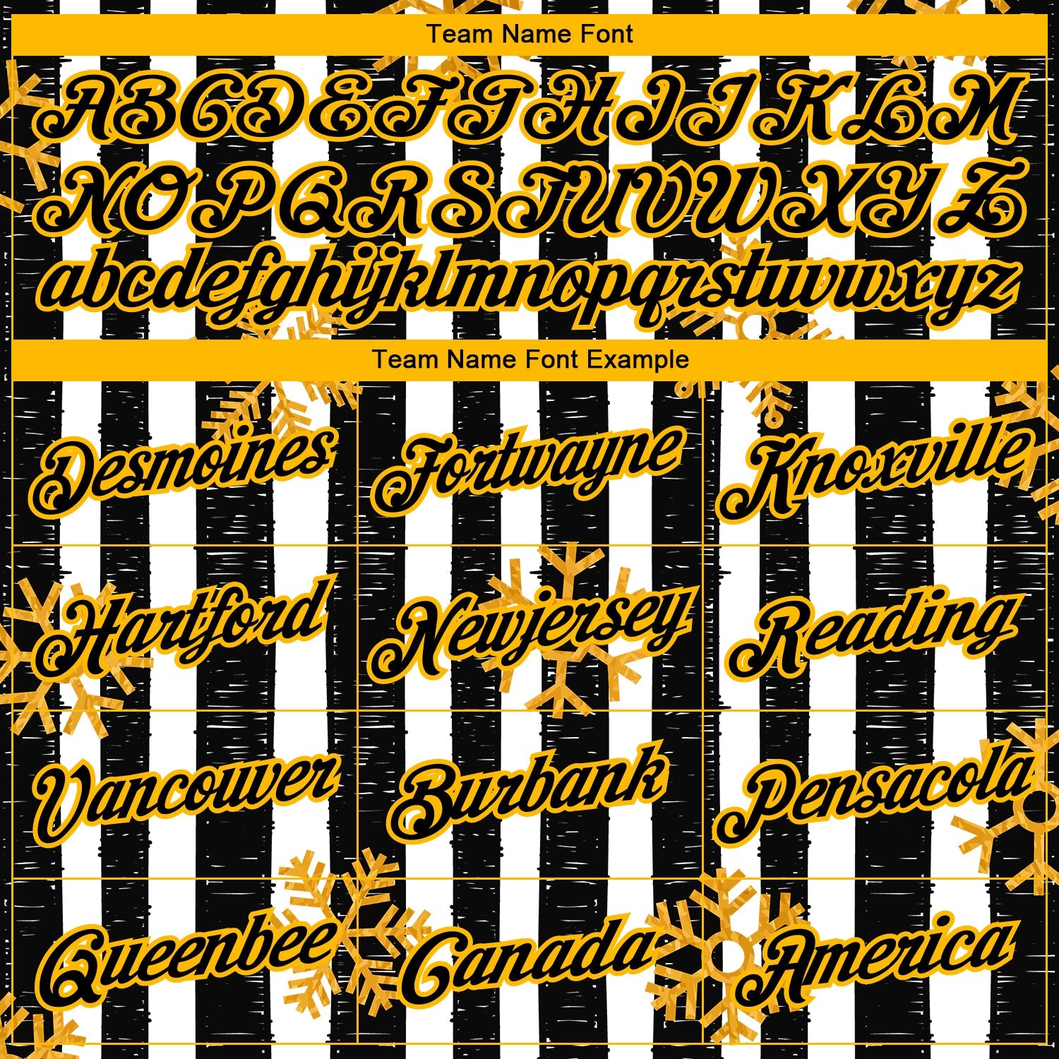 Custom Stitched Black Gold-White Christmas Gold Snowflakes 3D Sports Pullover Sweatshirt Hoodie view 3