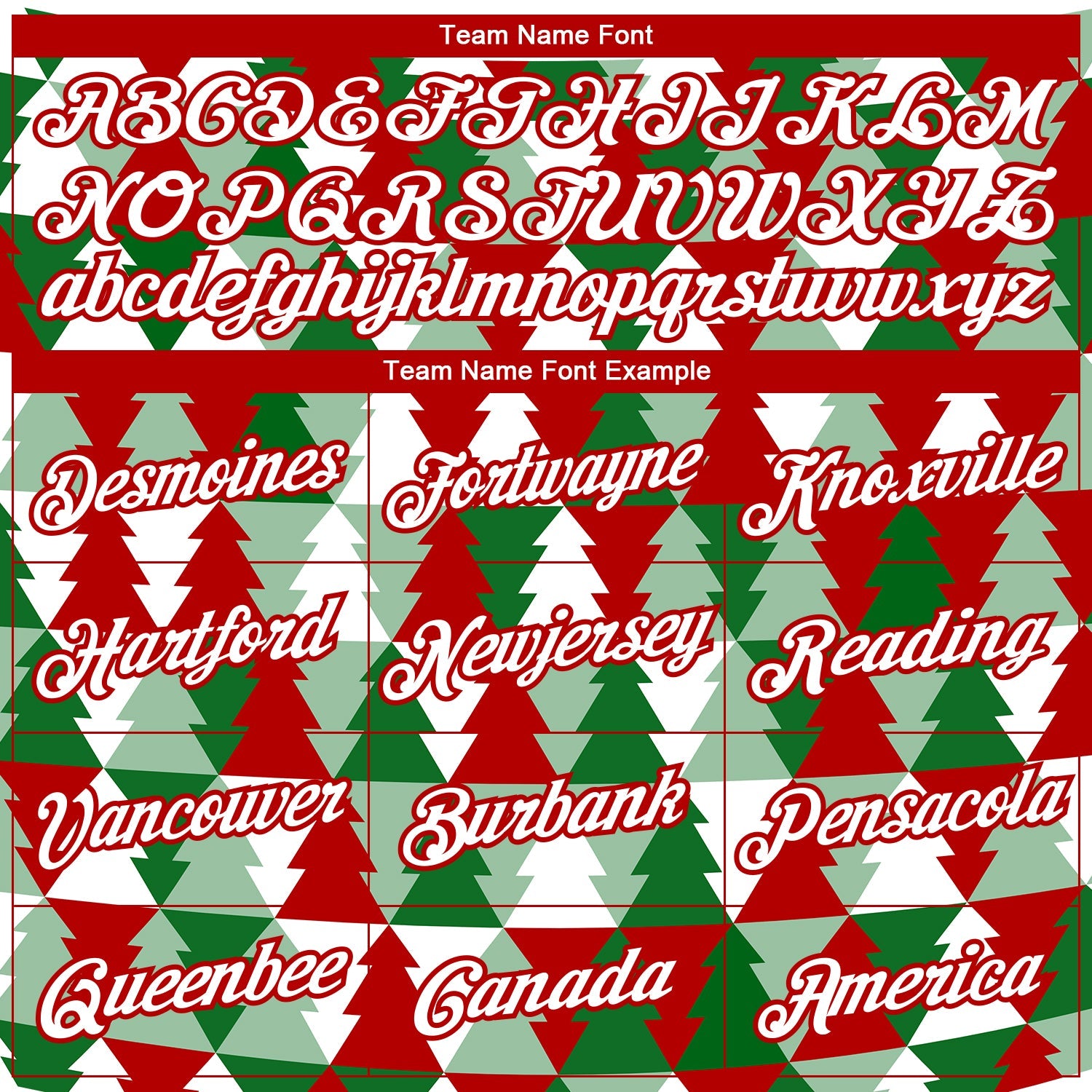 Custom Stitched Kelly Green White-Red Christmas Tree 3D Sports Pullover Sweatshirt Hoodie view 3