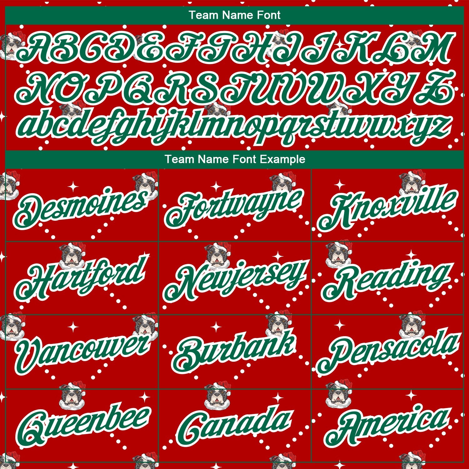 Custom Stitched Red Kelly Green-White Christmas Dog Wearing Santa Claus Costume 3D Sports Pullover Sweatshirt Hoodie view 3