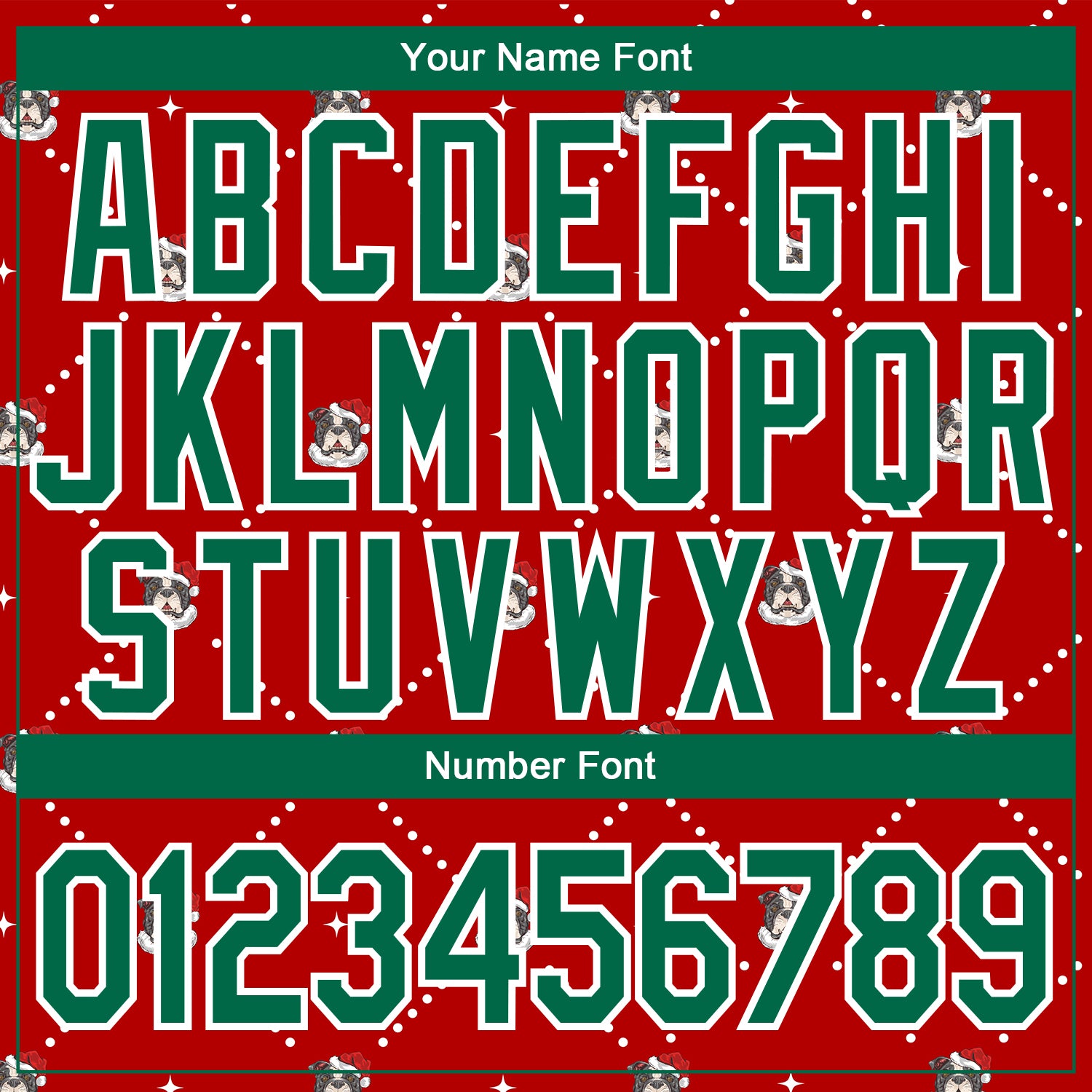 Custom Stitched Red Kelly Green-White Christmas Dog Wearing Santa Claus Costume 3D Sports Pullover Sweatshirt Hoodie view 4