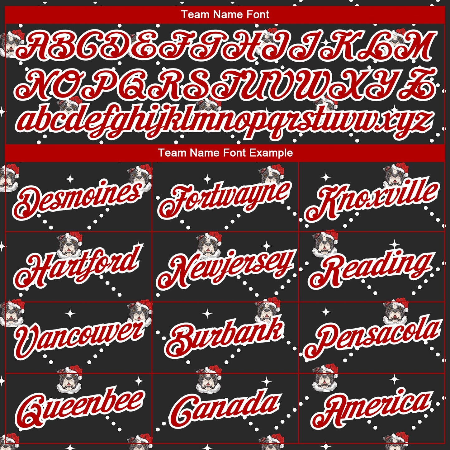 Custom Stitched Black Red-White Christmas Dog Wearing Santa Claus Costume 3D Sports Pullover Sweatshirt Hoodie view 3