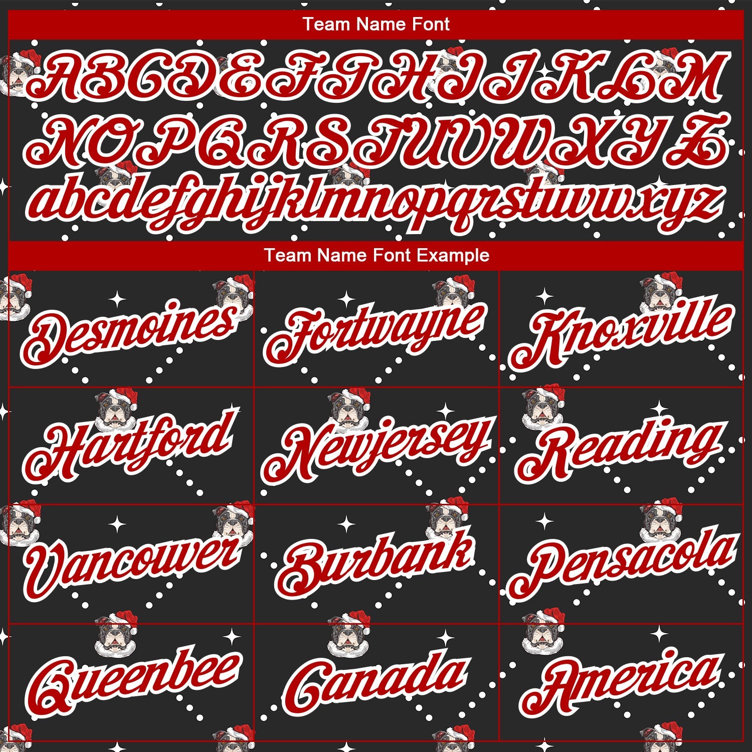 Custom Stitched Black Red-White Christmas Dog Wearing Santa Claus Costume 3D Sports Pullover Sweatshirt Hoodie view 3
