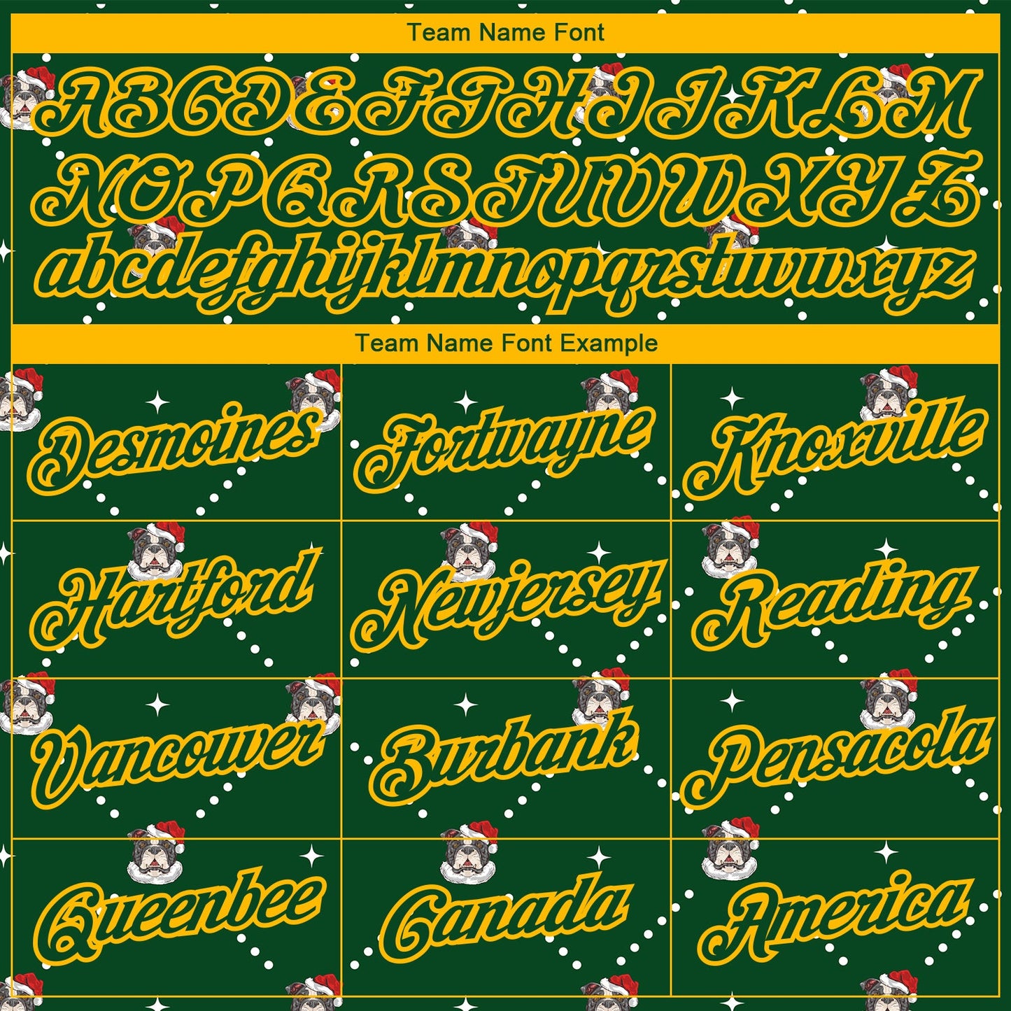 Custom Stitched Green Gold Christmas Dog Wearing Santa Claus Costume 3D Sports Pullover Sweatshirt Hoodie view 3