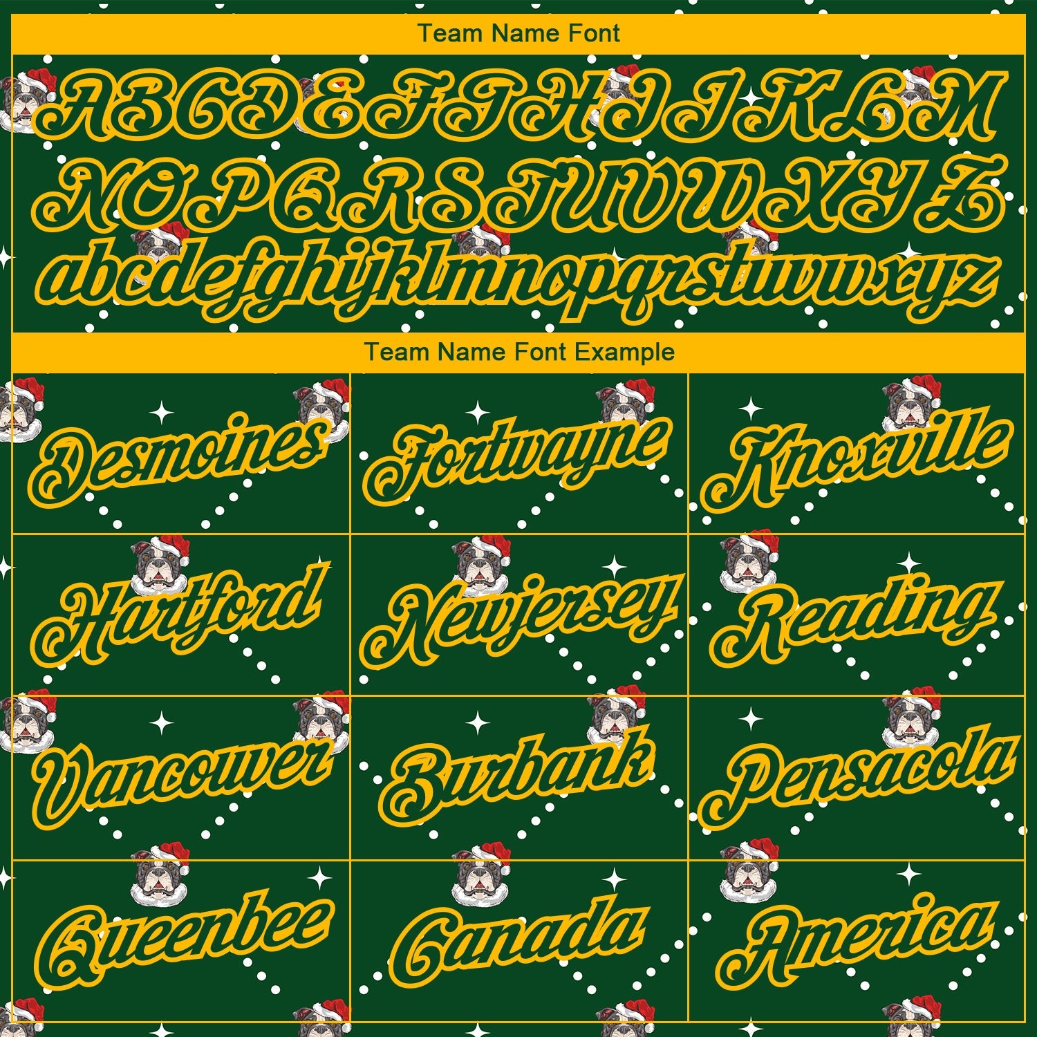 Custom Stitched Green Gold Christmas Dog Wearing Santa Claus Costume 3D Sports Pullover Sweatshirt Hoodie view 3