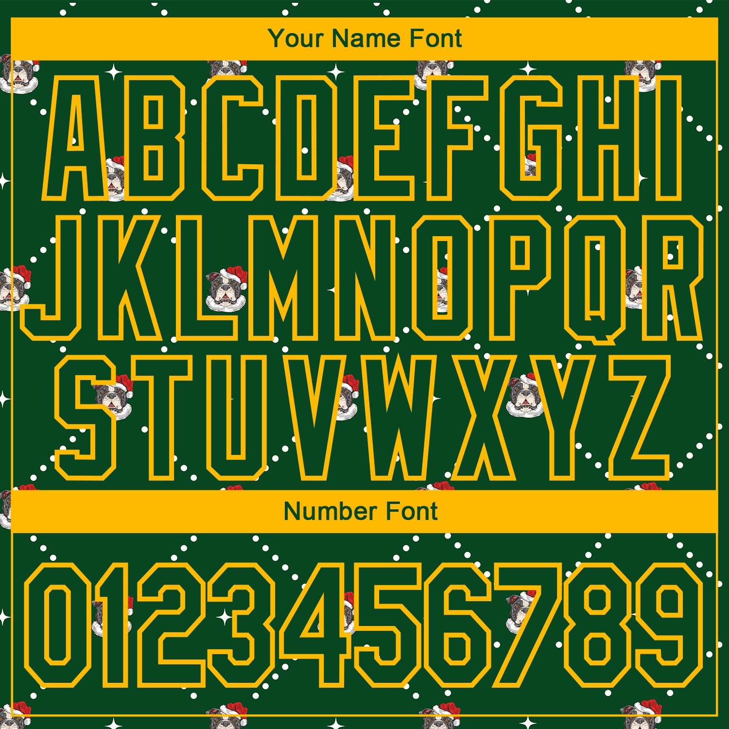 Custom Stitched Green Gold Christmas Dog Wearing Santa Claus Costume 3D Sports Pullover Sweatshirt Hoodie view 4