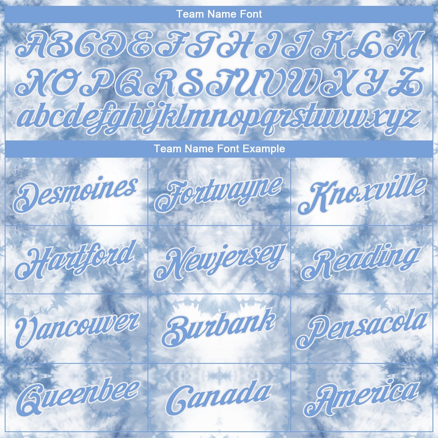 Custom Stitched Tie Dye Light Blue-White 3D Watercolor Sports Pullover Sweatshirt Hoodie view 3