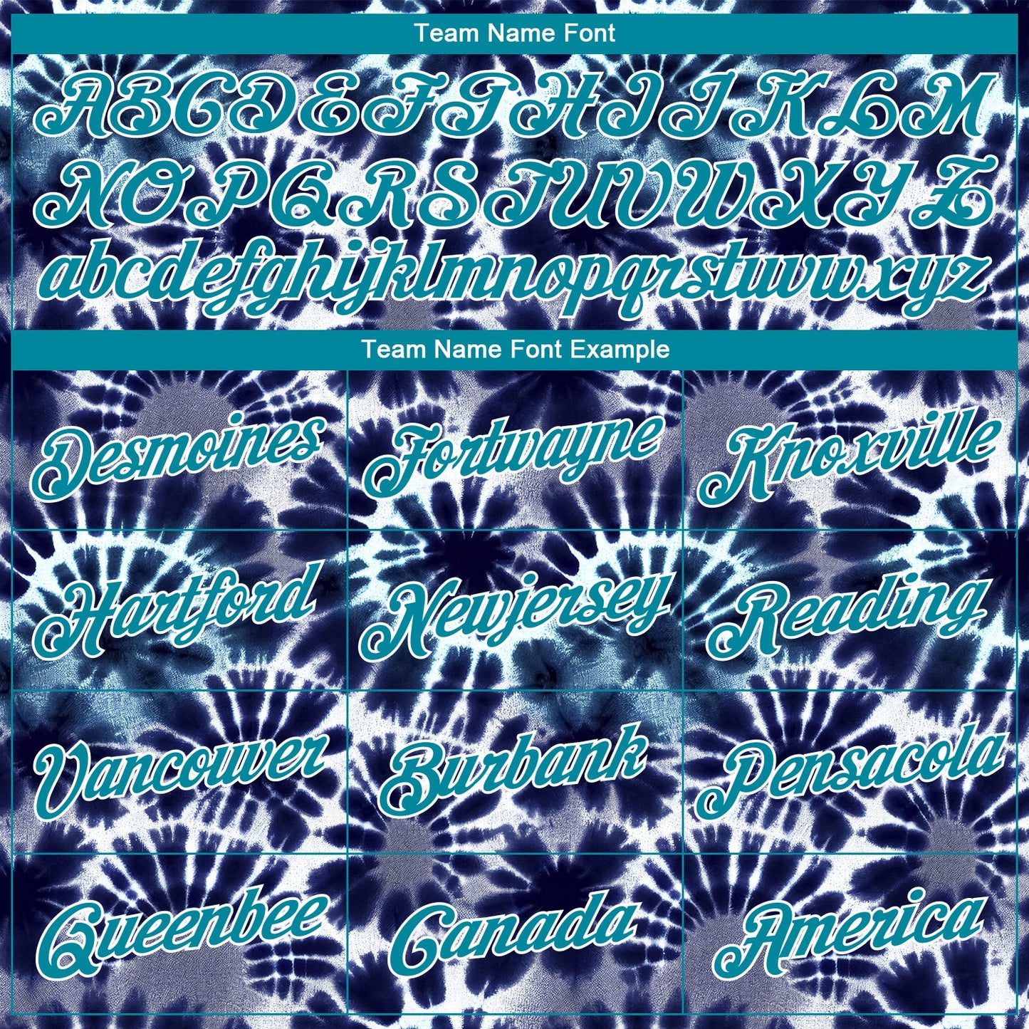 Custom Stitched Tie Dye Teal-White 3D Hippie Batik Sports Pullover Sweatshirt Hoodie view 3