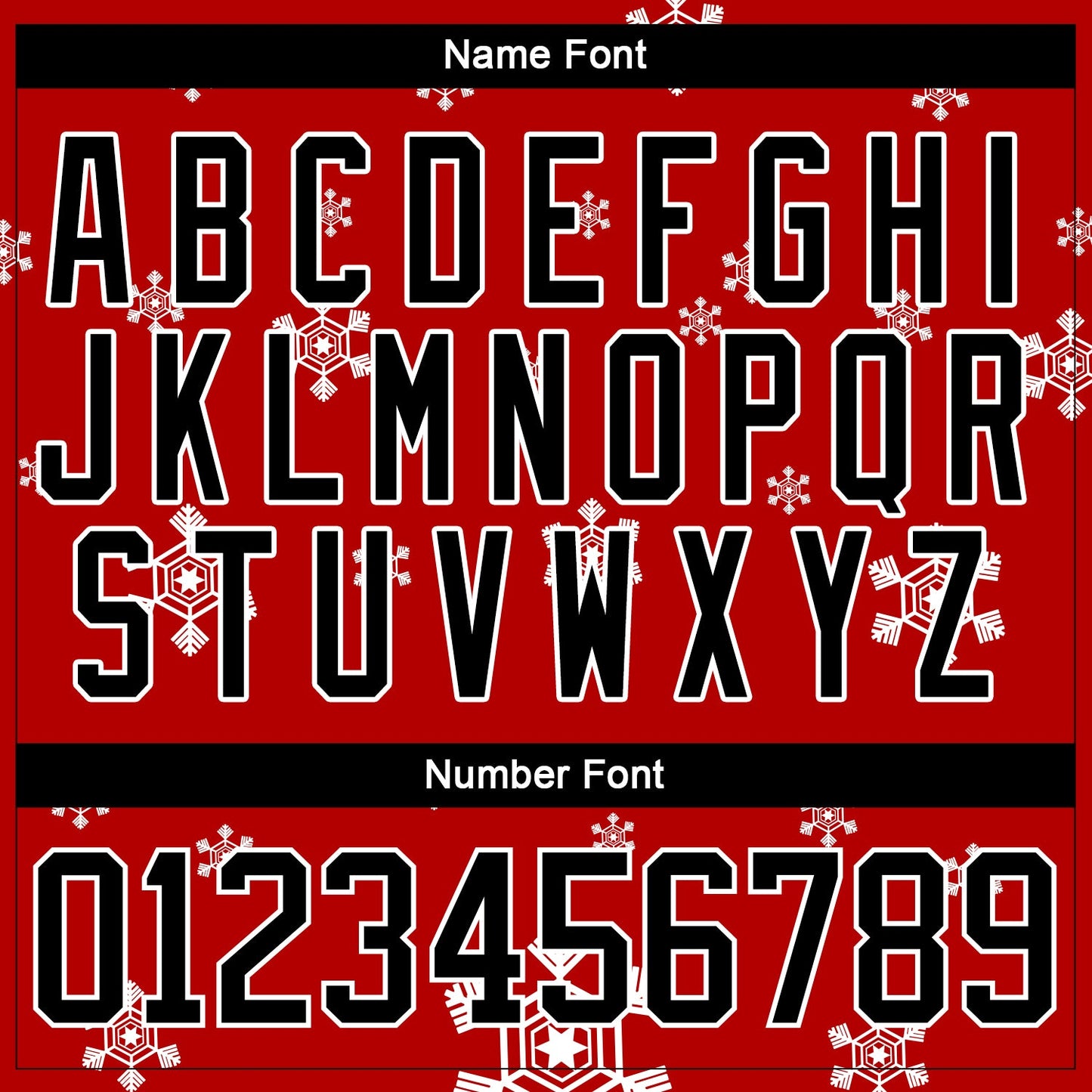 Custom Red Black-White Christmas Snowman 3D Hockey Lace Neck Jersey view 4
