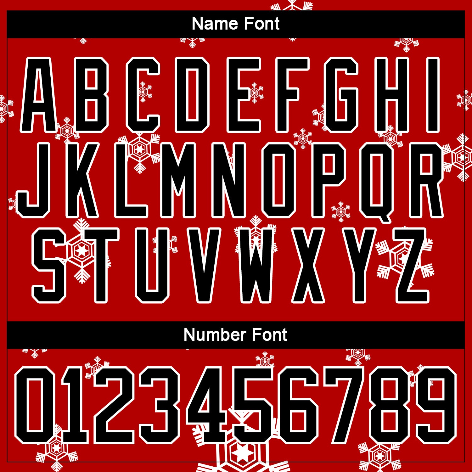 Custom Red Black-White Christmas Snowman 3D Hockey Lace Neck Jersey view 4