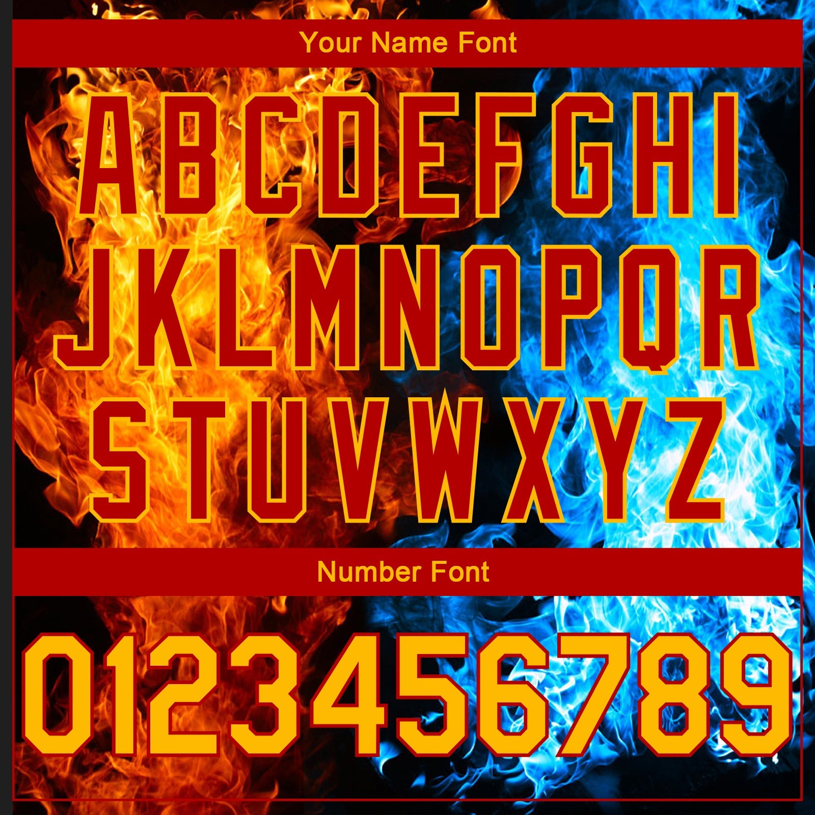 Custom Red Gold-Royal 3D Pattern Design Flame Authentic Basketball Jersey view 4