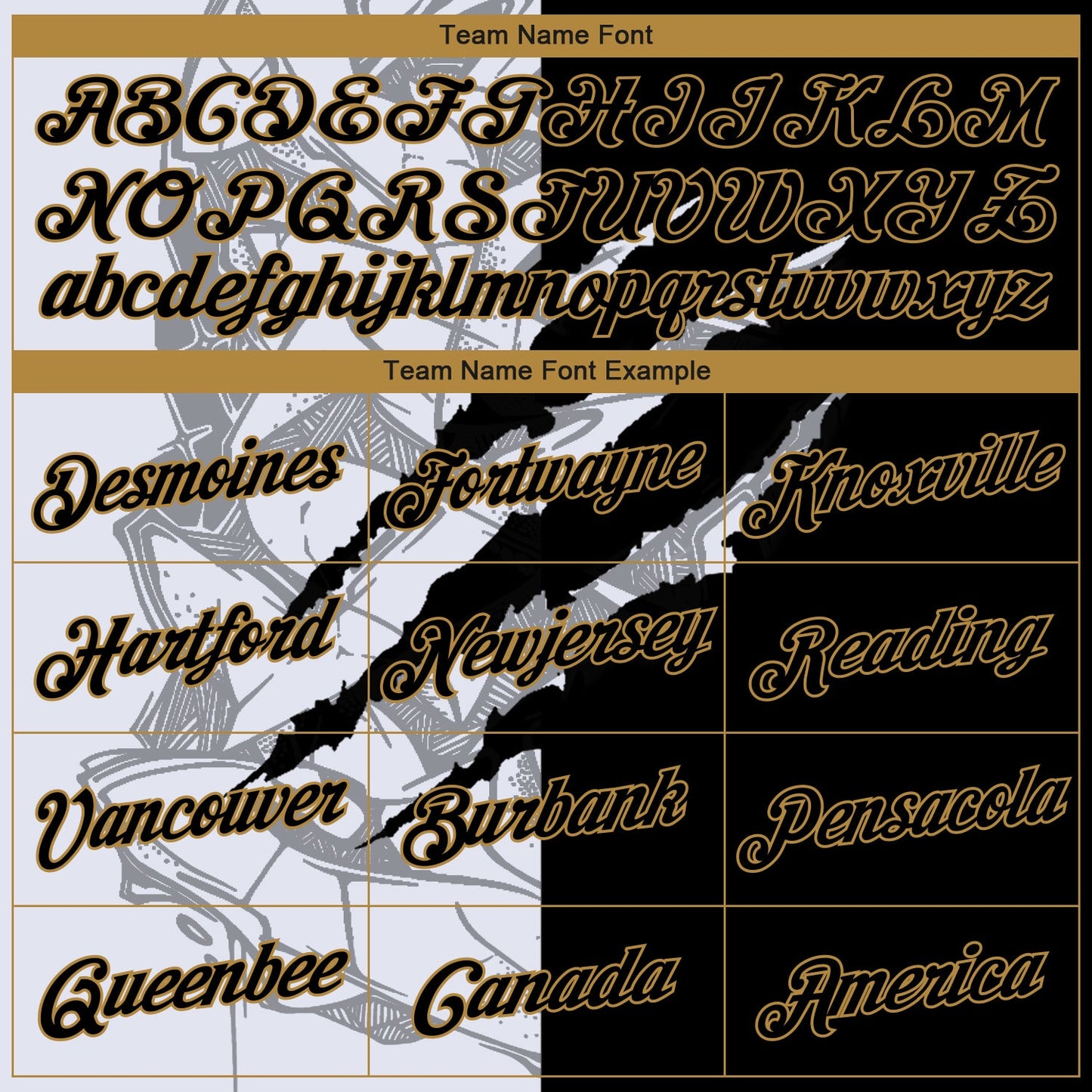 Custom Graffiti Pattern Black-Old Gold 3D Scratch Authentic Basketball Jersey view 3
