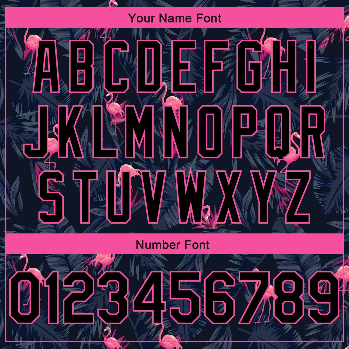 Custom Black Pink-Light Blue 3D Pattern Design Flamingo Authentic Basketball Jersey view 5