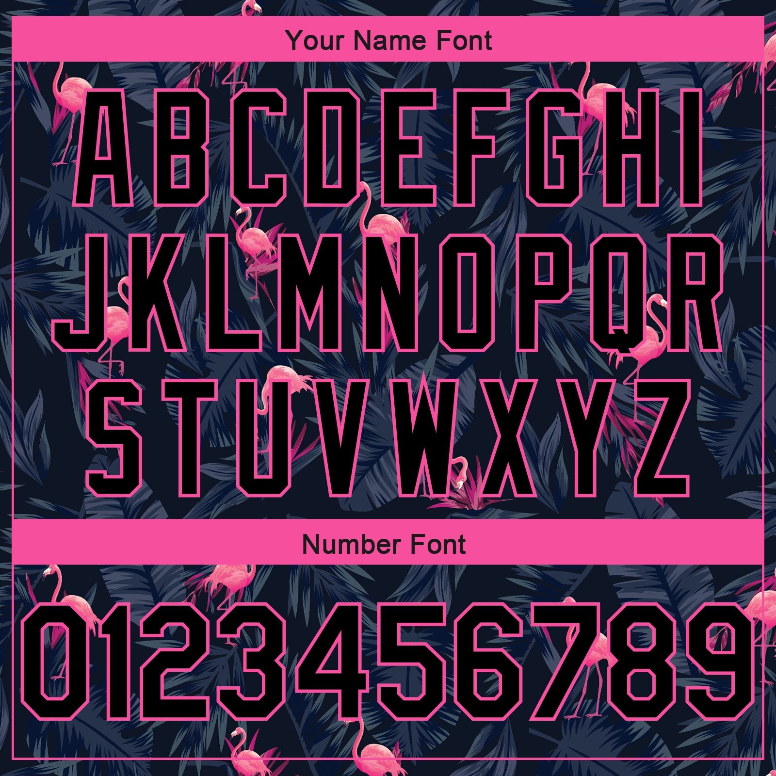 Custom Black Pink-Light Blue 3D Pattern Design Flamingo Authentic Basketball Jersey view 5