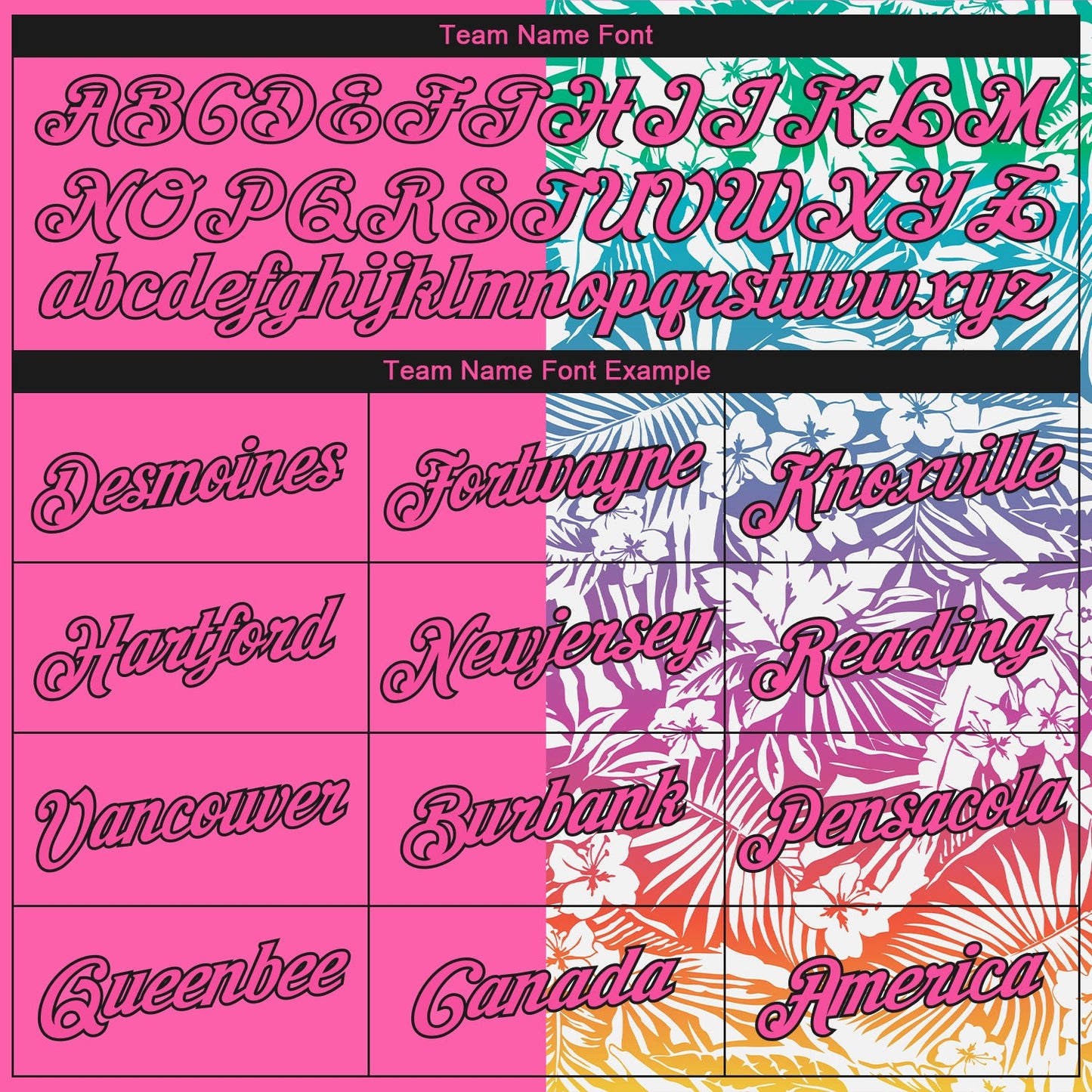 Custom Pink Black 3D Pattern Tropical Hawaii Palm Leaves Authentic Basketball Jersey view 3