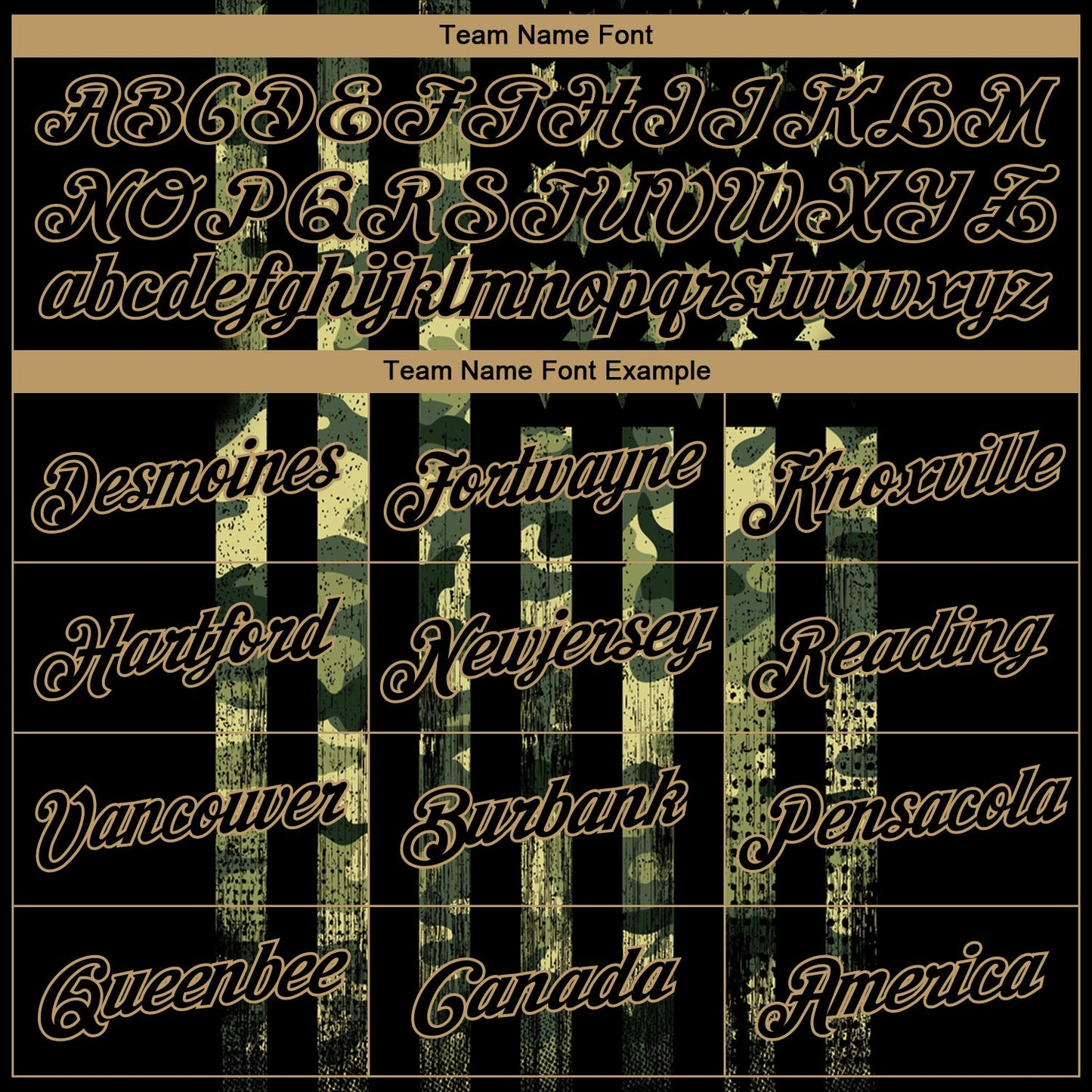 Custom Camo Black-Old Gold 3D American Flag Fashion Authentic Salute To Service Basketball Jersey view 3