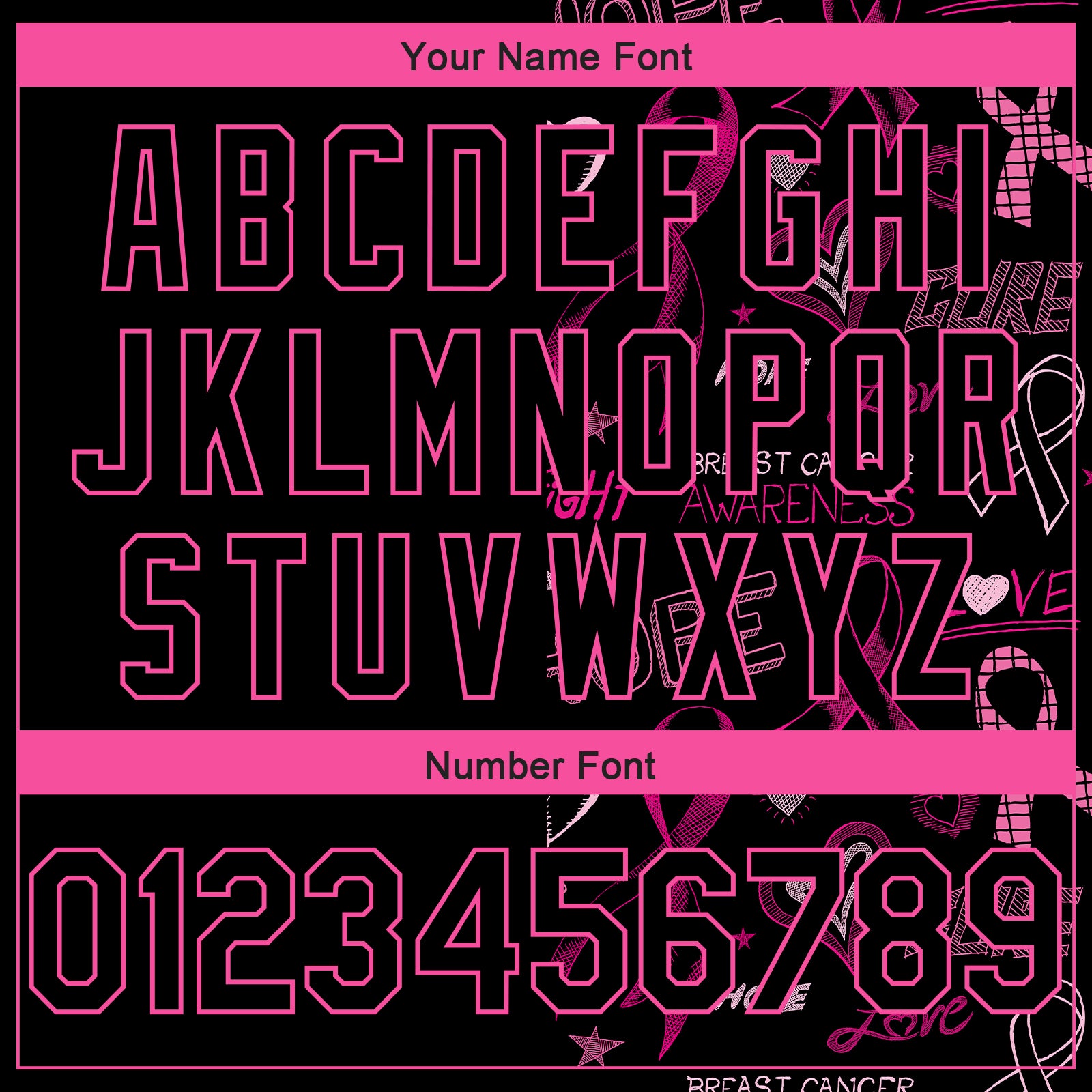 Custom Black Pink-Light Blue 3D Pattern Design Pink Ribbon Breast Cancer Awareness Month Women Health Care Support Authentic Basketball Jersey view 4