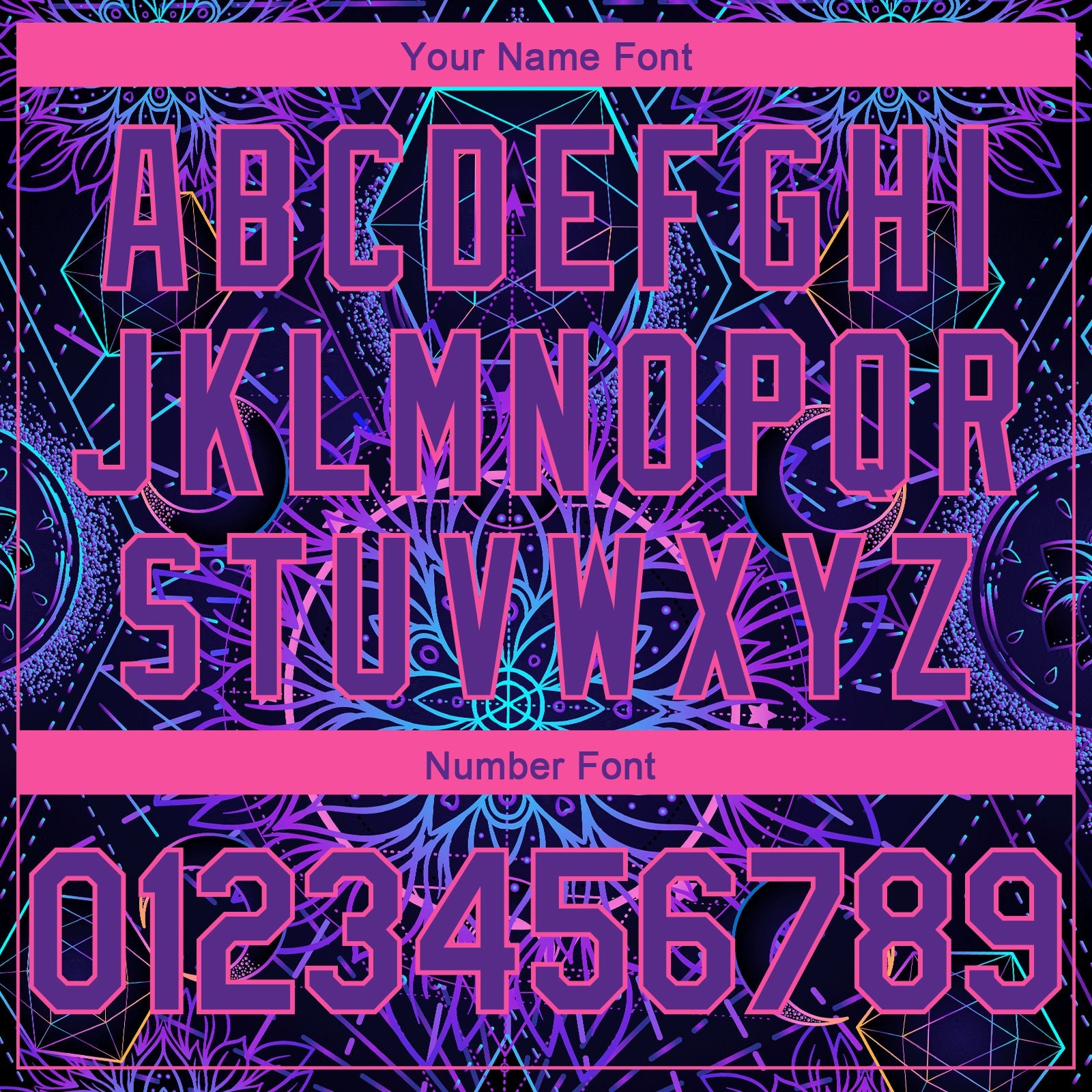 Custom Purple Pink 3D Pattern Design Magic Mushrooms Over Sacred Geometry Psychedelic Hallucination Authentic Basketball Jersey view 4