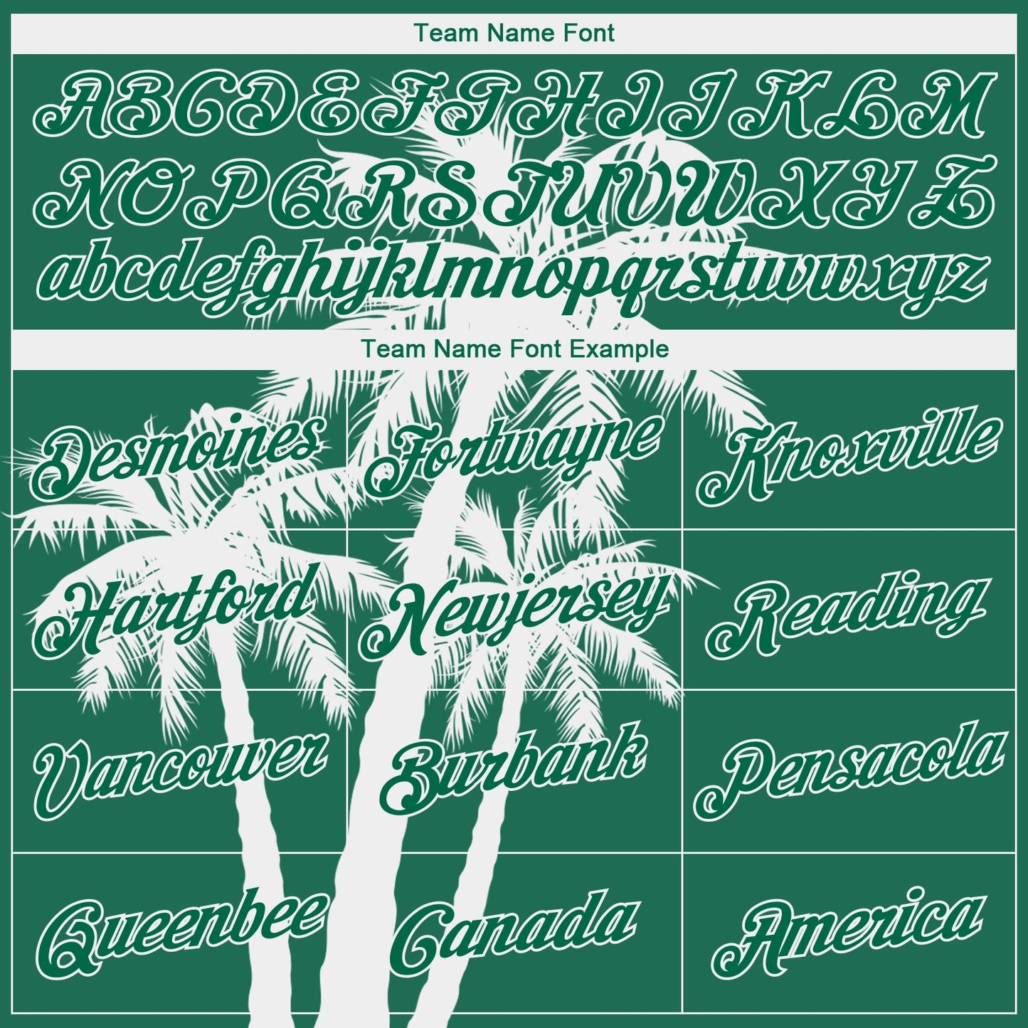 Custom Kelly Green White 3D Pattern Tropical Hawaii Coconut Trees Authentic Basketball Jersey view 3