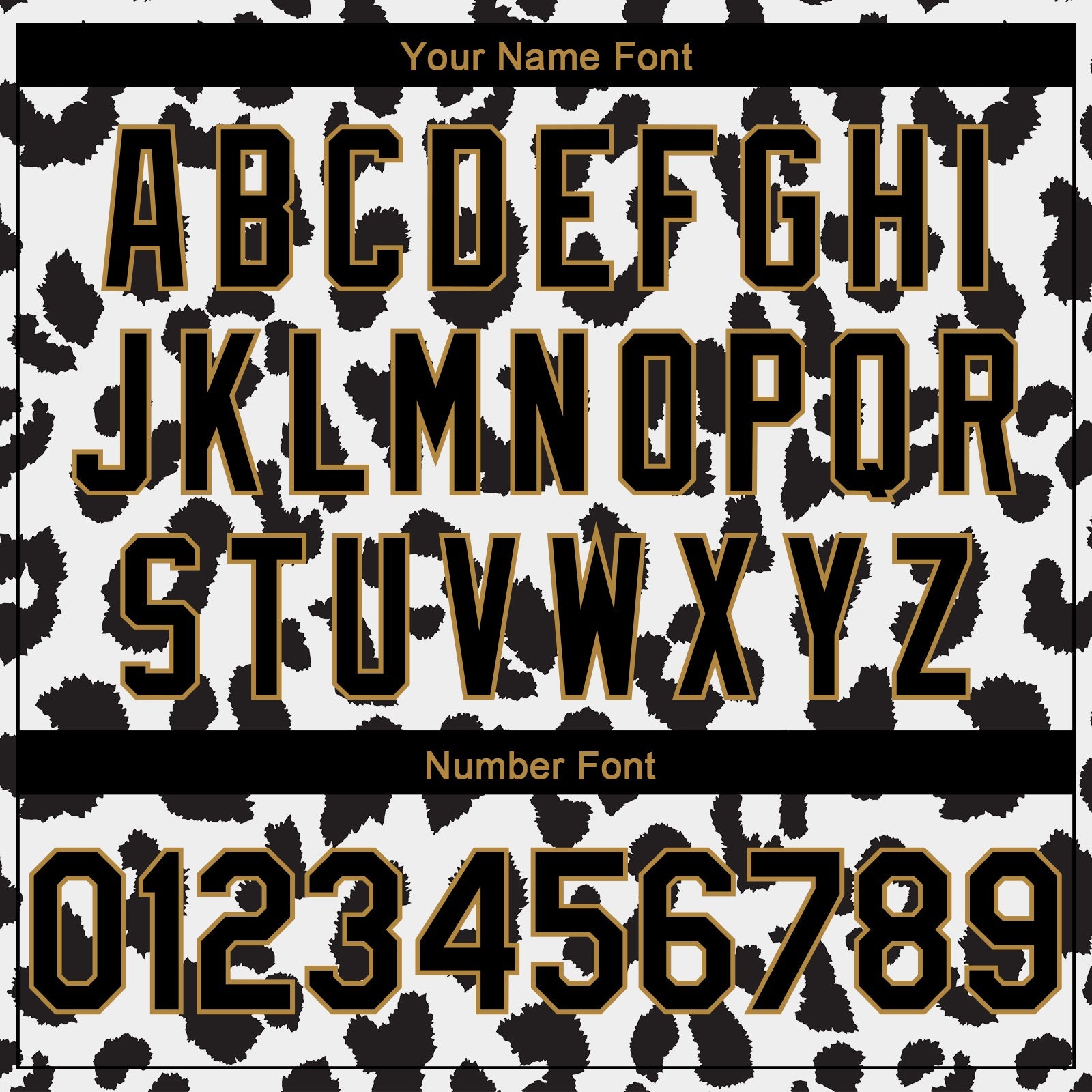 Custom White Black-Old Gold 3D Pattern Design Leopard Print Authentic Basketball Jersey view 4