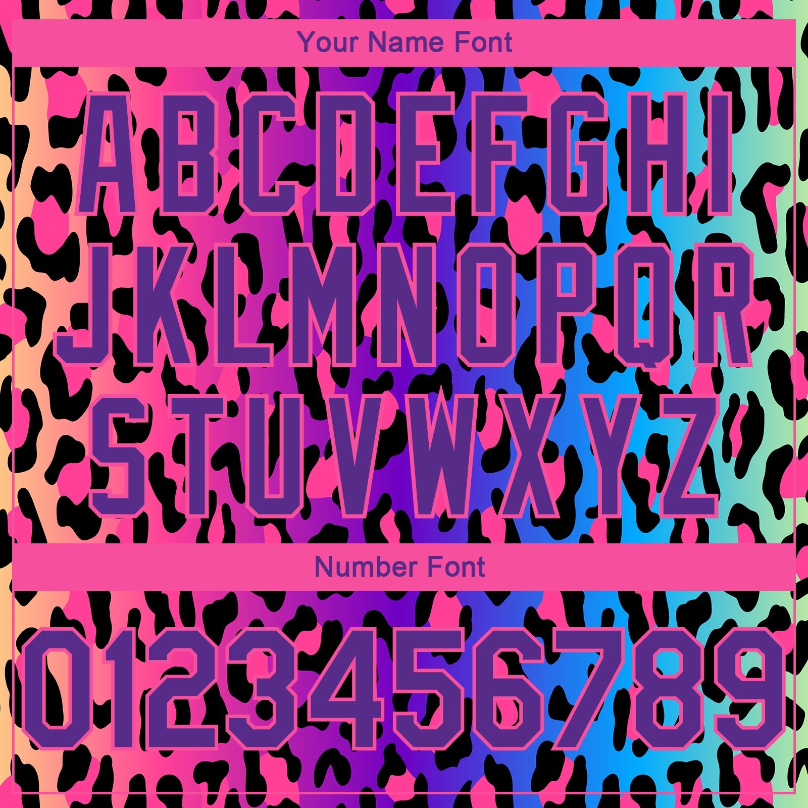 Custom Purple Pink-Black 3D Pattern Design Leopard Print Authentic Basketball Jersey view 4