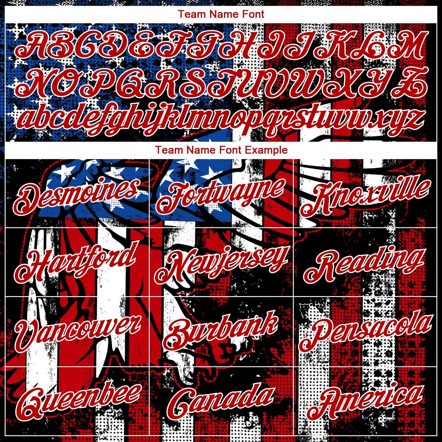 Custom Black Royal-Red 3D Eagle American Flag Authentic Basketball Jersey view 3