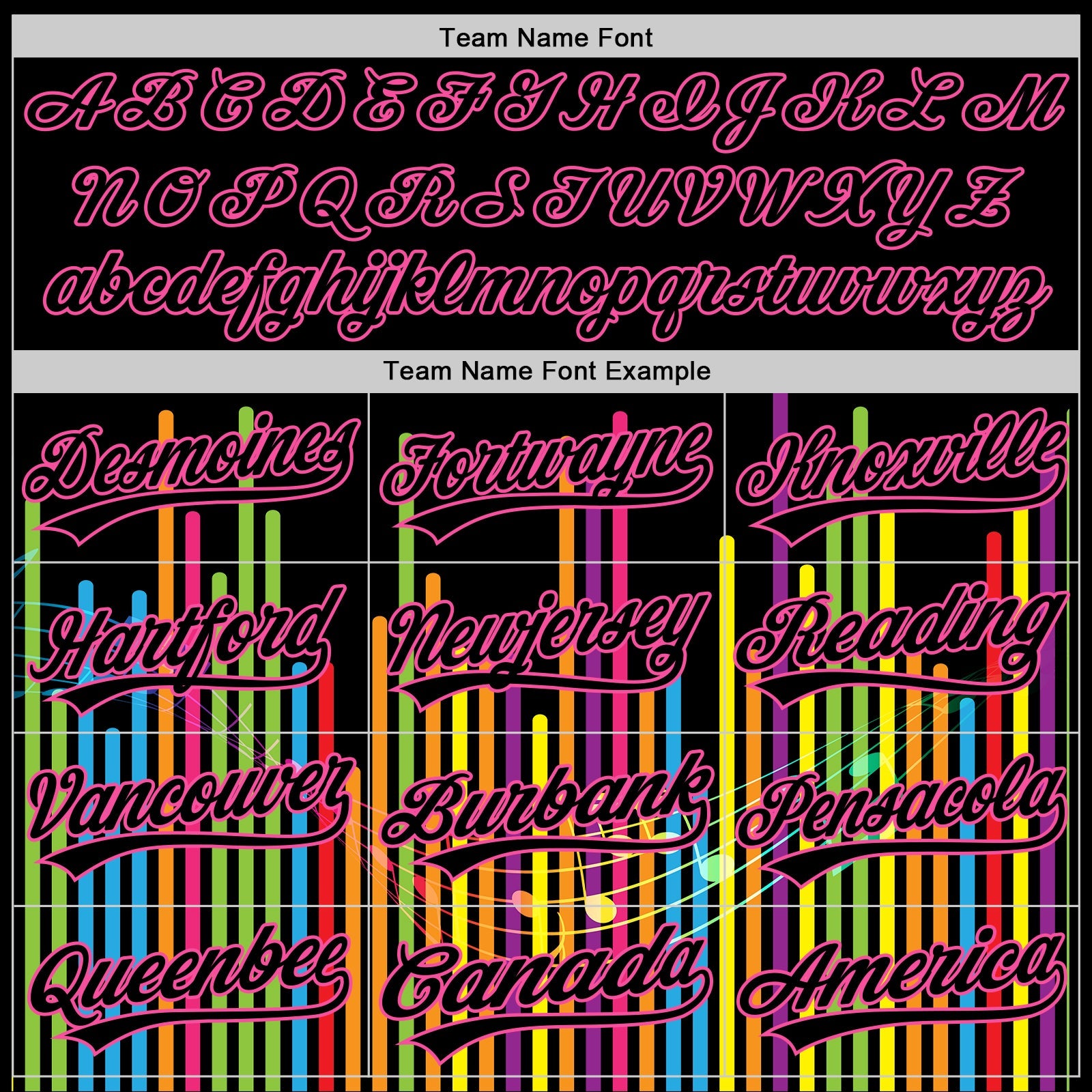 Custom Black Pink 3D Pattern Design Music Festival Abstract Music Soundwave Authentic Baseball Jersey view 4