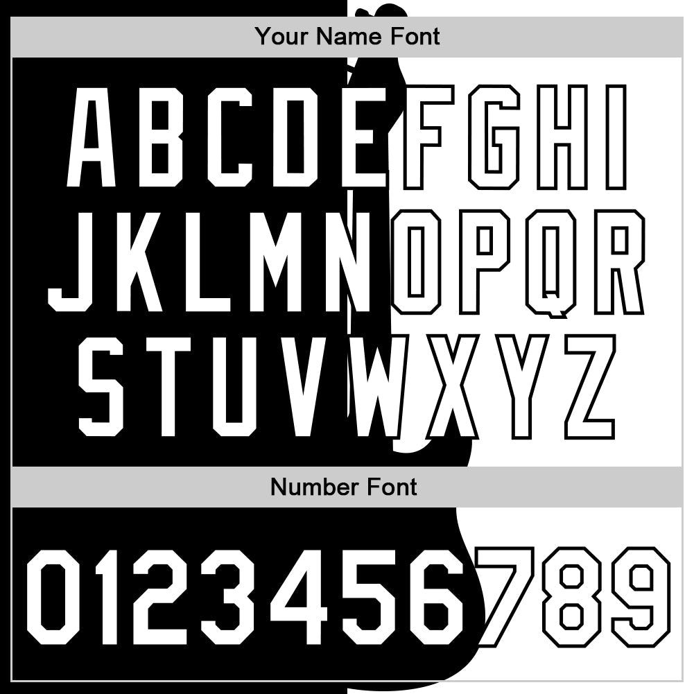 Custom Black White 3D Pattern Design Music Festival Guitar Rock And Roll Authentic Baseball Jersey view 5