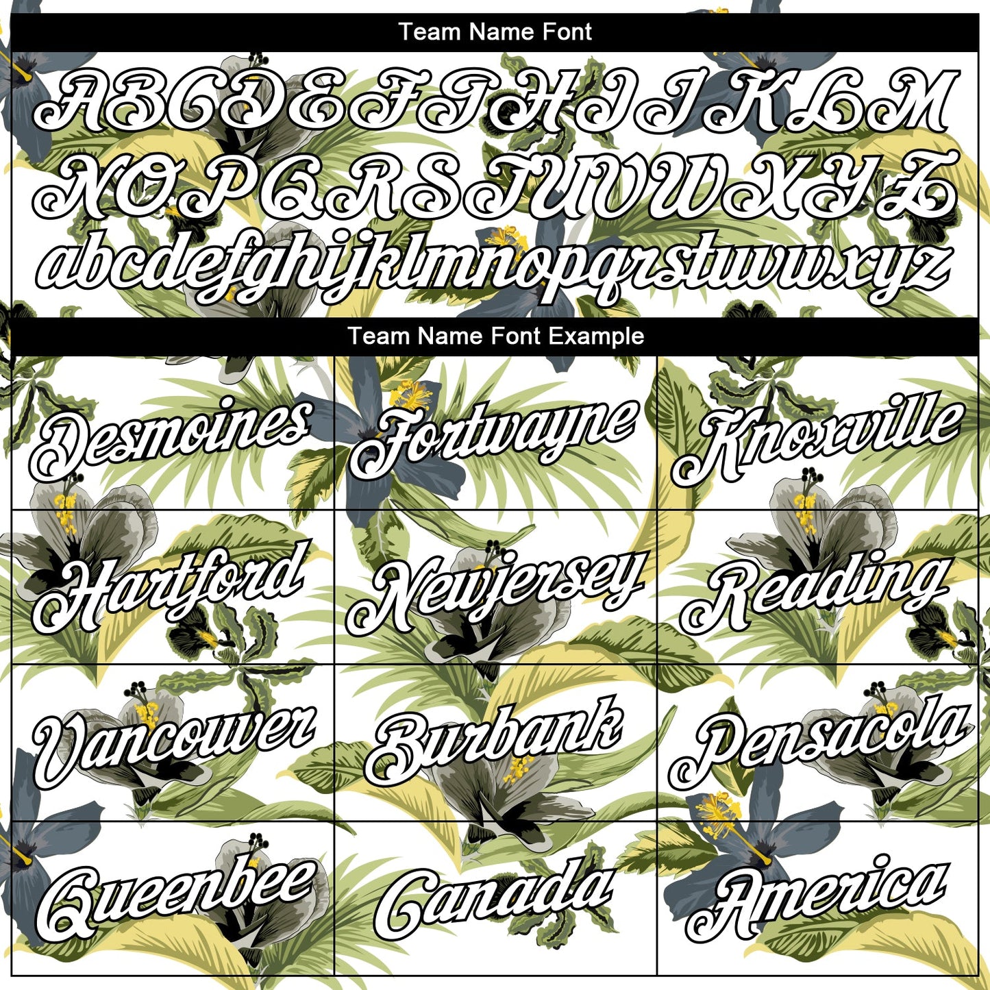 Custom White Black 3D Pattern Tropical Hawaii Plant And Flower Authentic Basketball Jersey view 3
