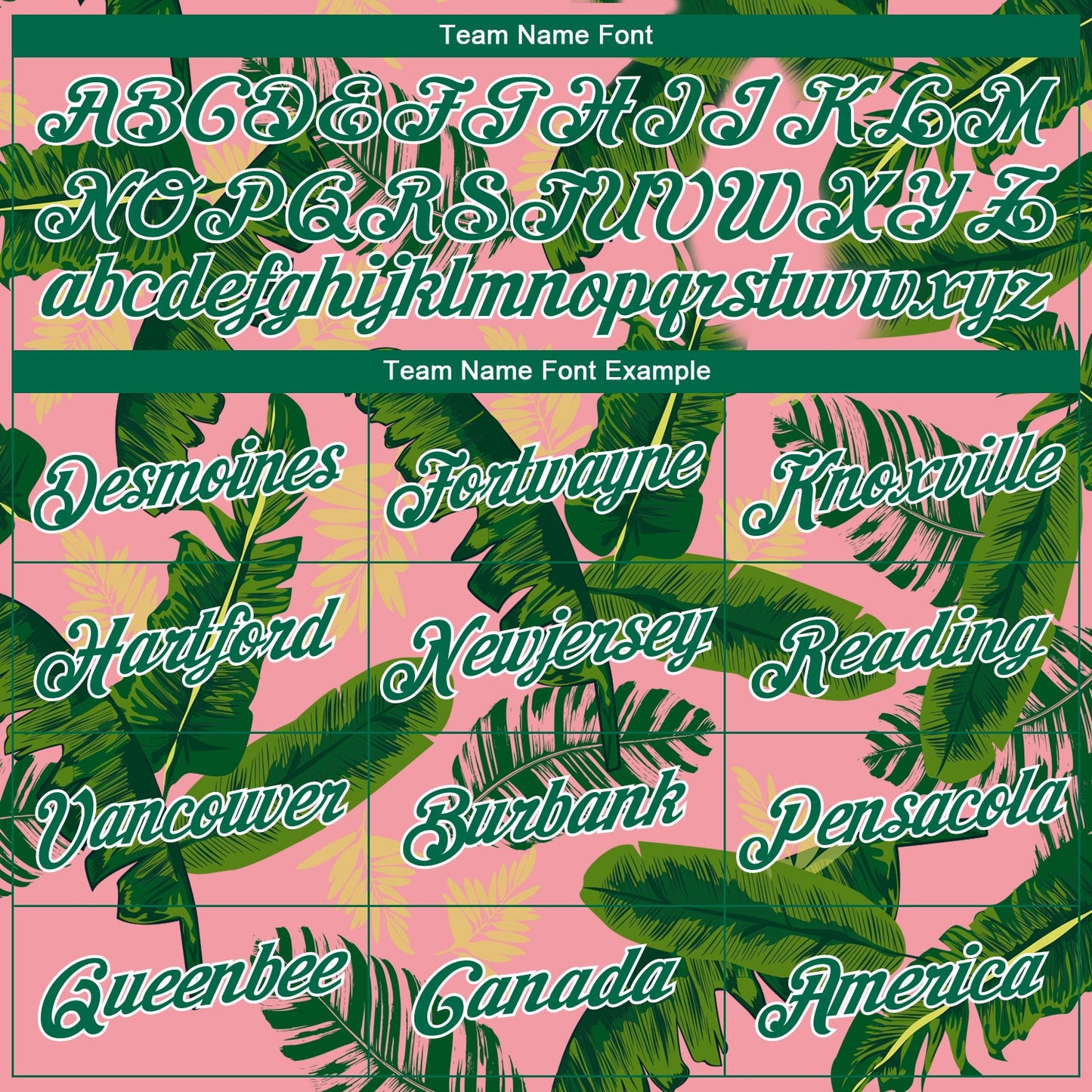 Custom Medium Pink Kelly Green-White 3D Pattern Tropical Hawaii Leaves Authentic Basketball Jersey view 3