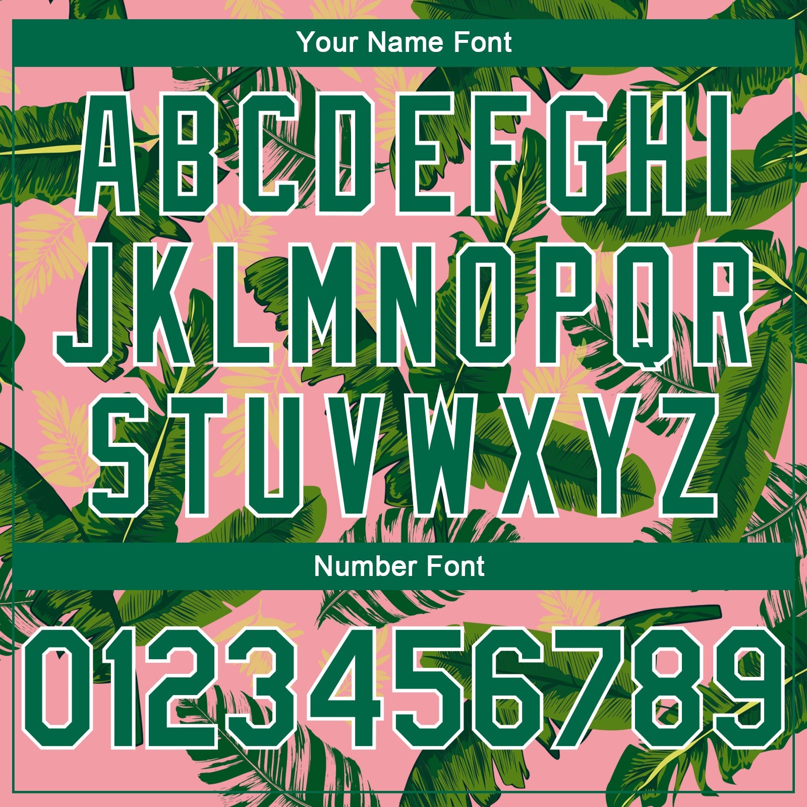 Custom Medium Pink Kelly Green-White 3D Pattern Tropical Hawaii Leaves Authentic Basketball Jersey view 4