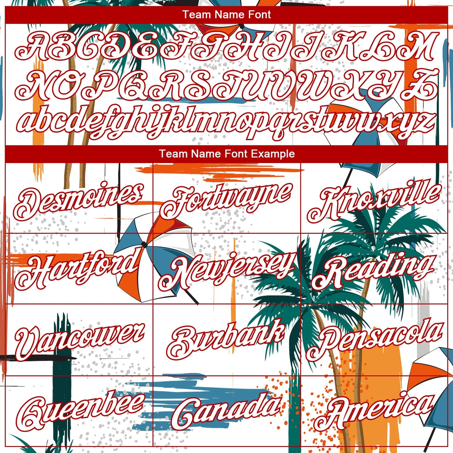 Custom White Red 3D Pattern Tropical Beach Hawaii Palm Trees Authentic Basketball Jersey view 3