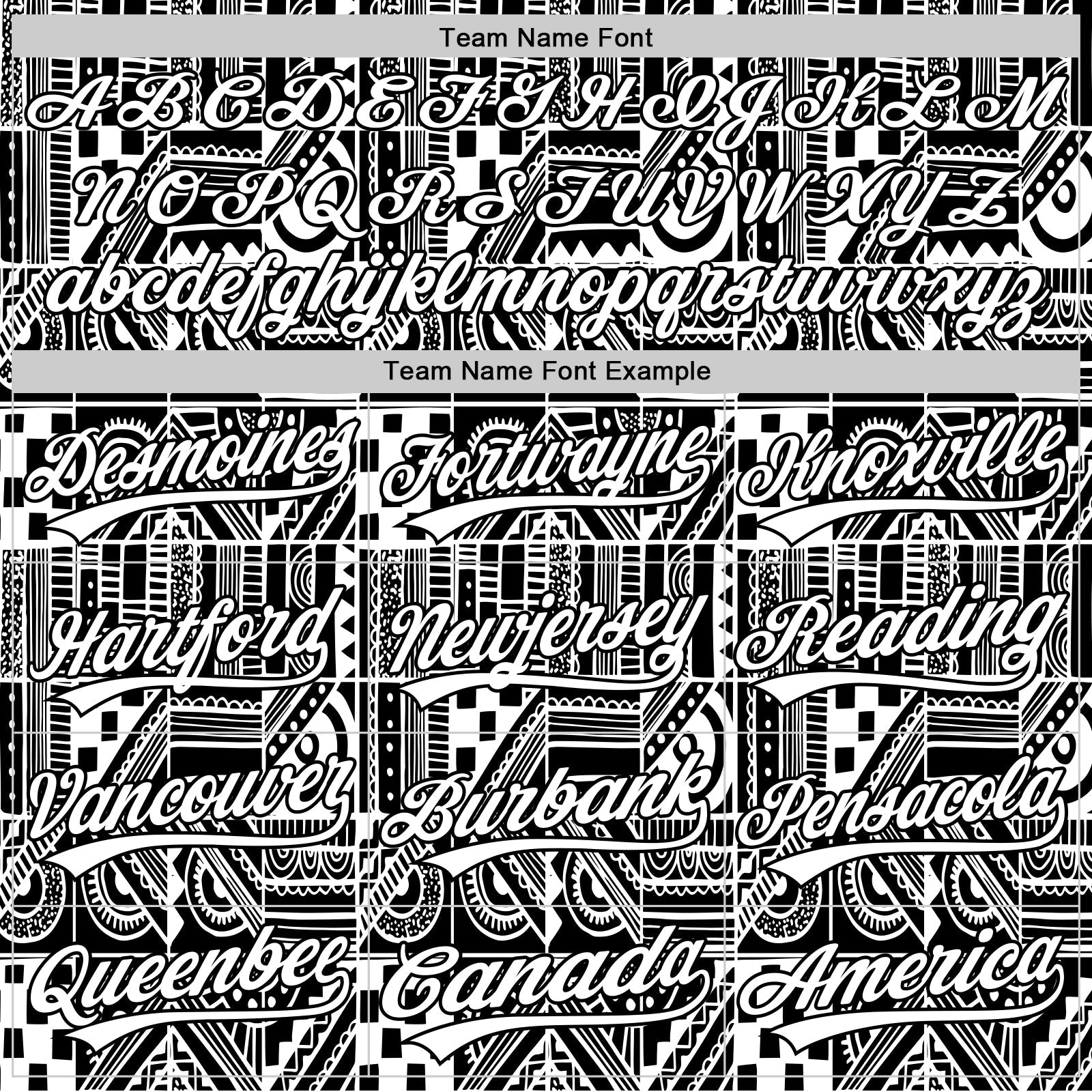 Custom Black White 3D Pattern Design Geometric Monochrome Mosaic Style Authentic Baseball Jersey view 3