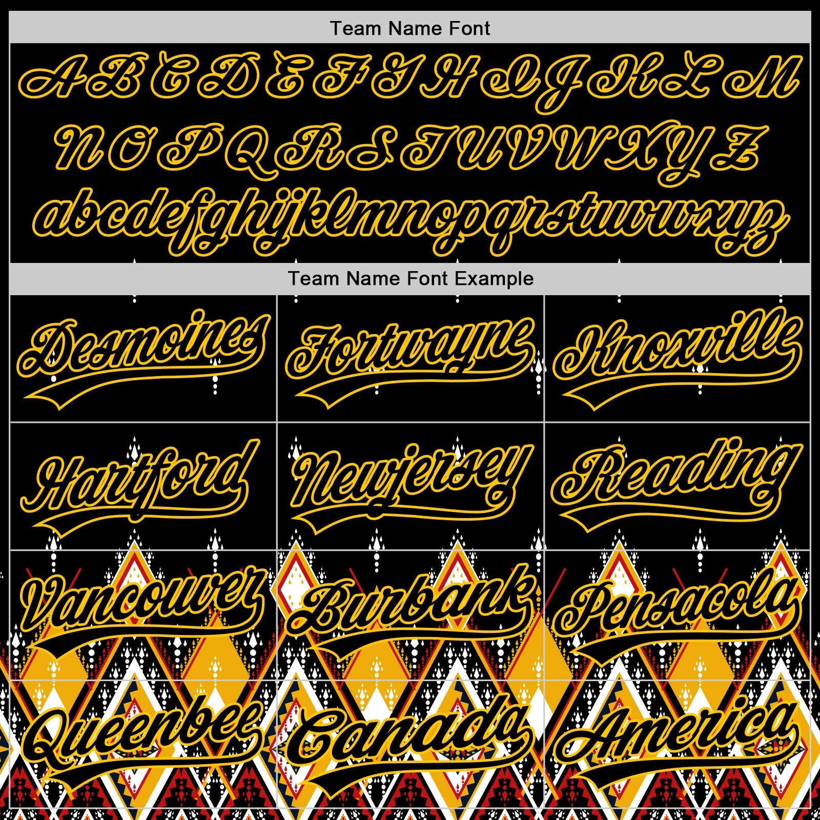 Custom Black Yellow 3D Pattern Design Geometric African Ethnic Style Authentic Baseball Jersey view 3