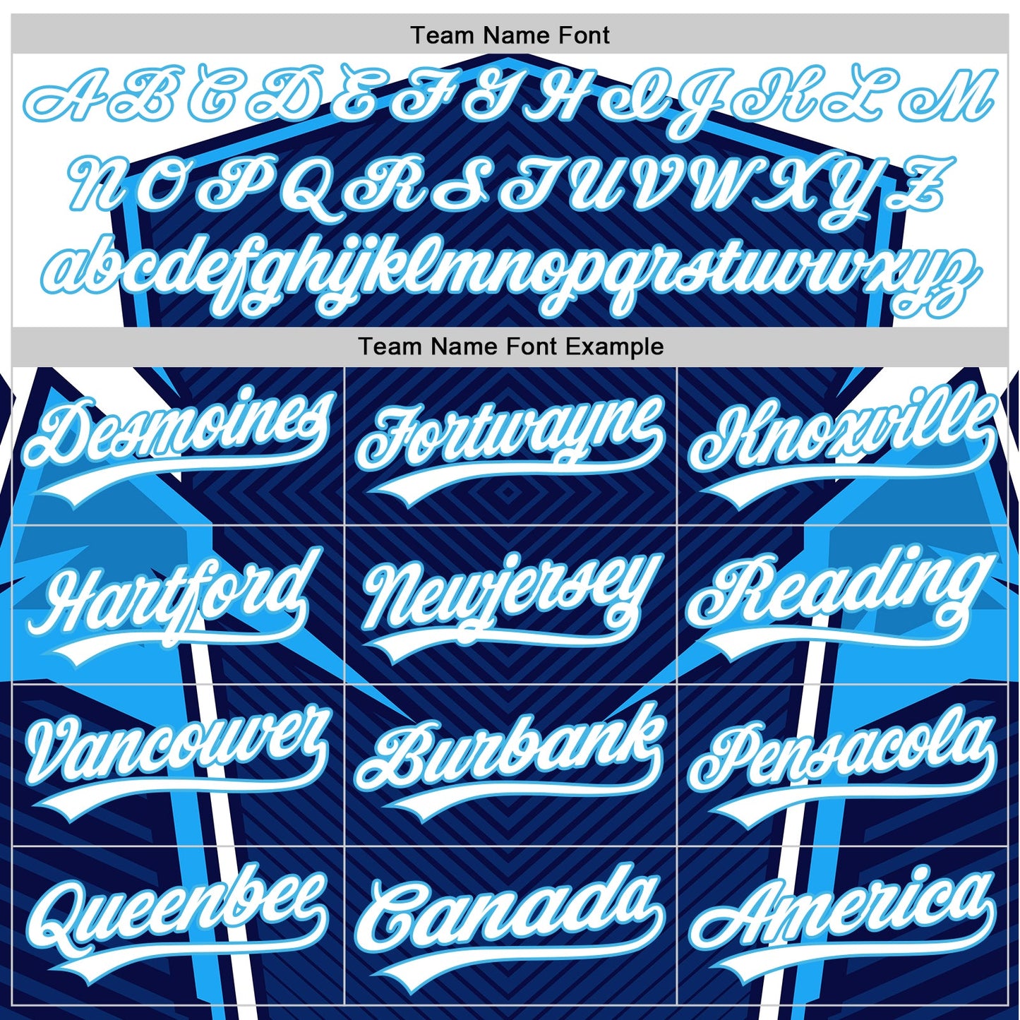 Custom Navy White-Sky Blue 3D Pattern Design Abstract Sport Authentic Baseball Jersey view 4